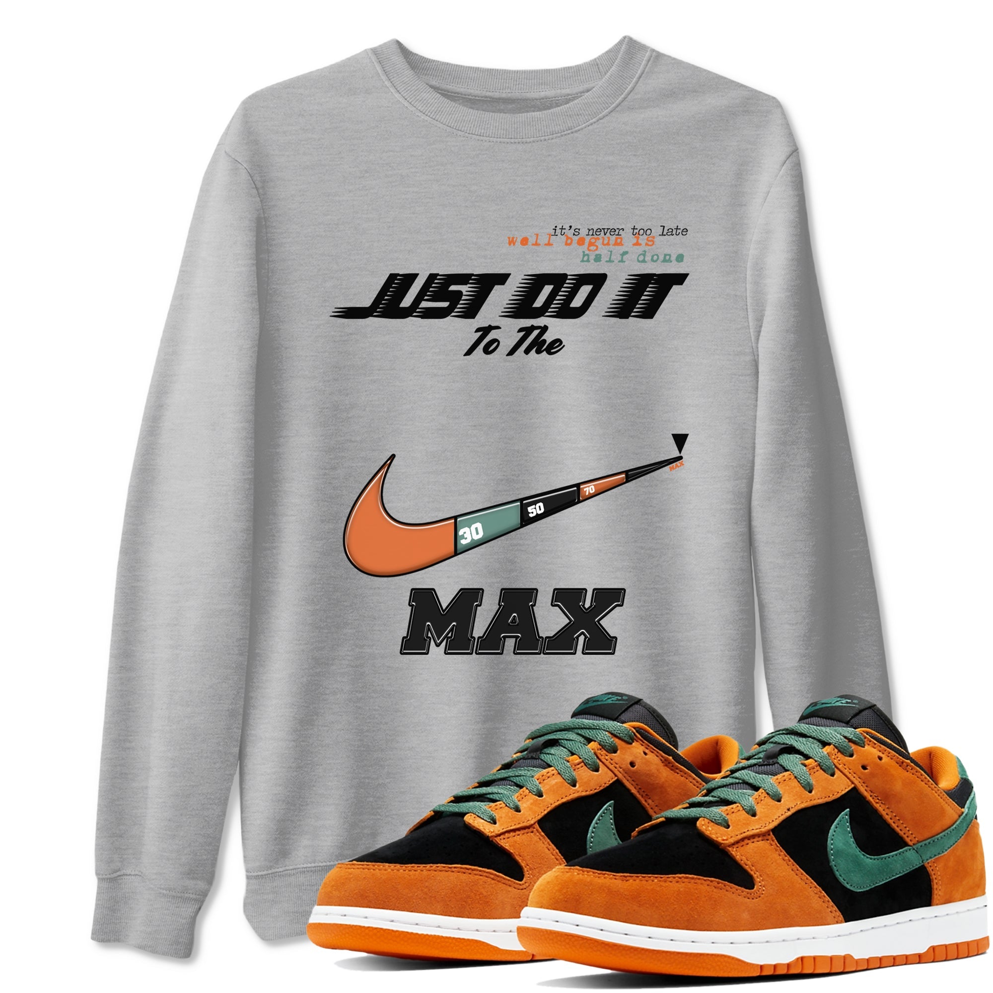 Dunk Ceramic shirts to match jordans Do It To The Max sneaker match tees Dunk Low Ceramic match shoes to clothes Drip Gear Zone unisex cotton Heather Grey 1 shirts