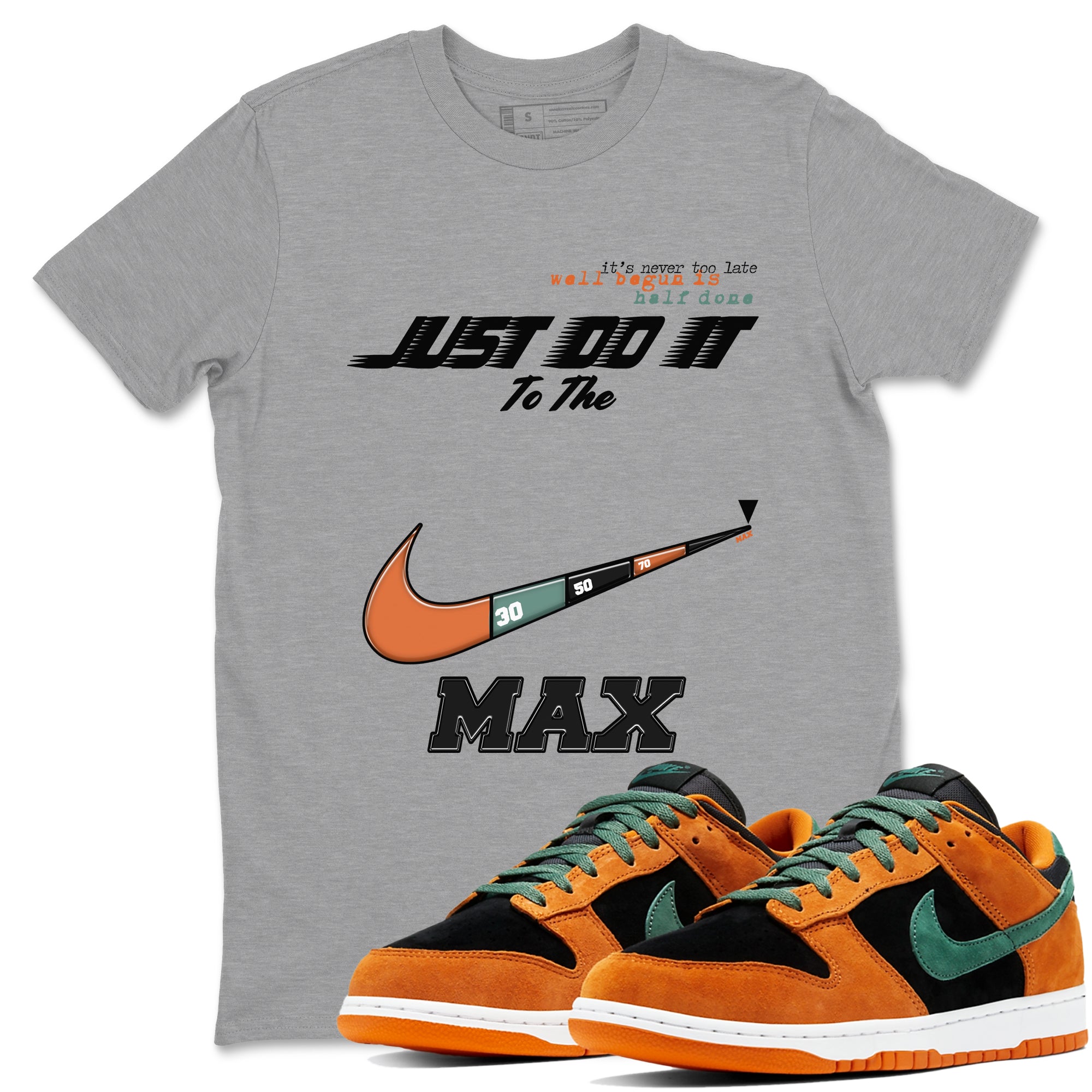 Dunk Ceramic shirts to match jordans Do It To The Max sneaker match tees Dunk Low Ceramic match shoes to clothes Drip Gear Zone unisex cotton Heather Grey 1 shirts