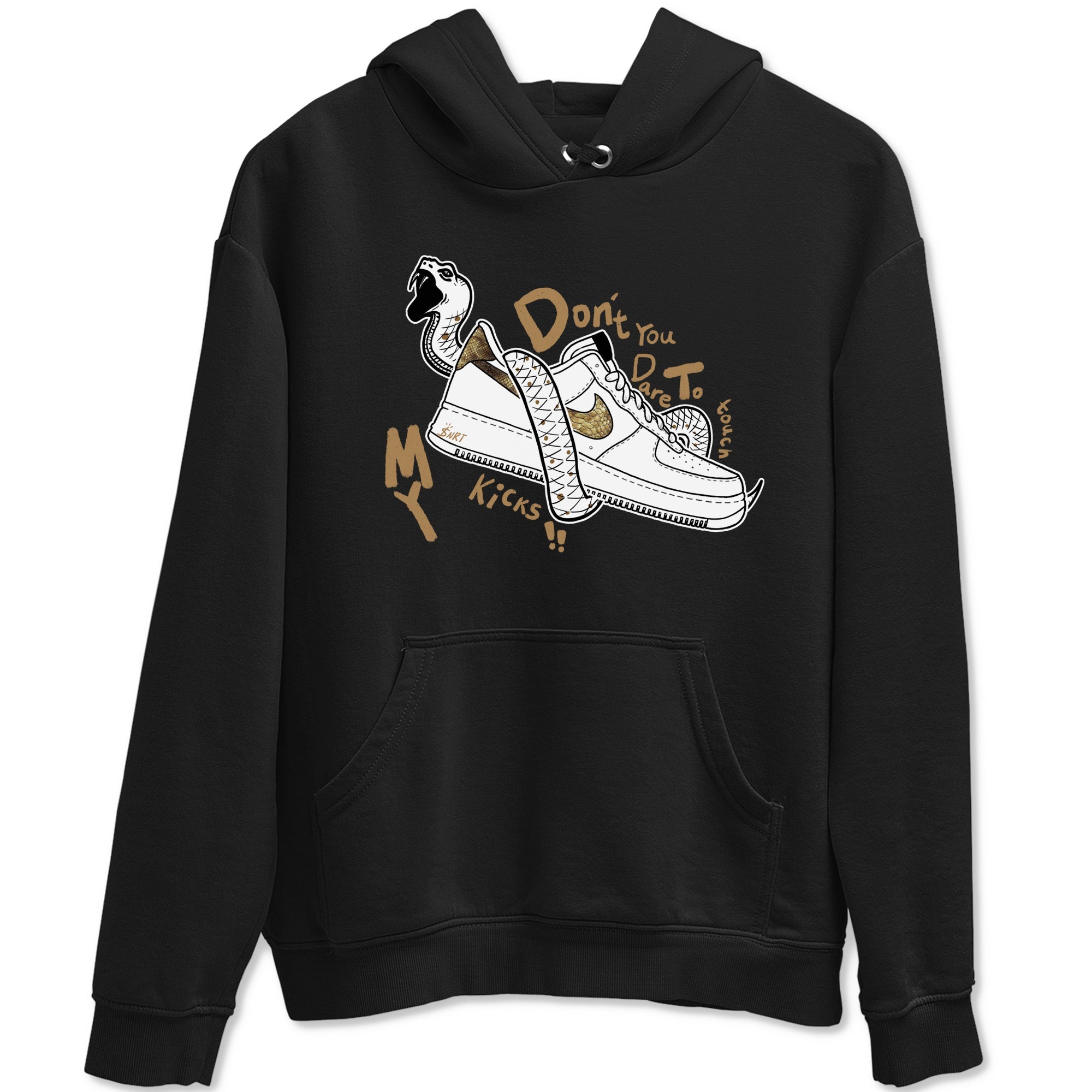 Air Force 1 Ivory Snake shirt to match jordans Don't Touch My Kicks sneaker tees Air Force 1 Ivory Snake Drip Gear Zone unisex cotton Black 2 crew neck shirt