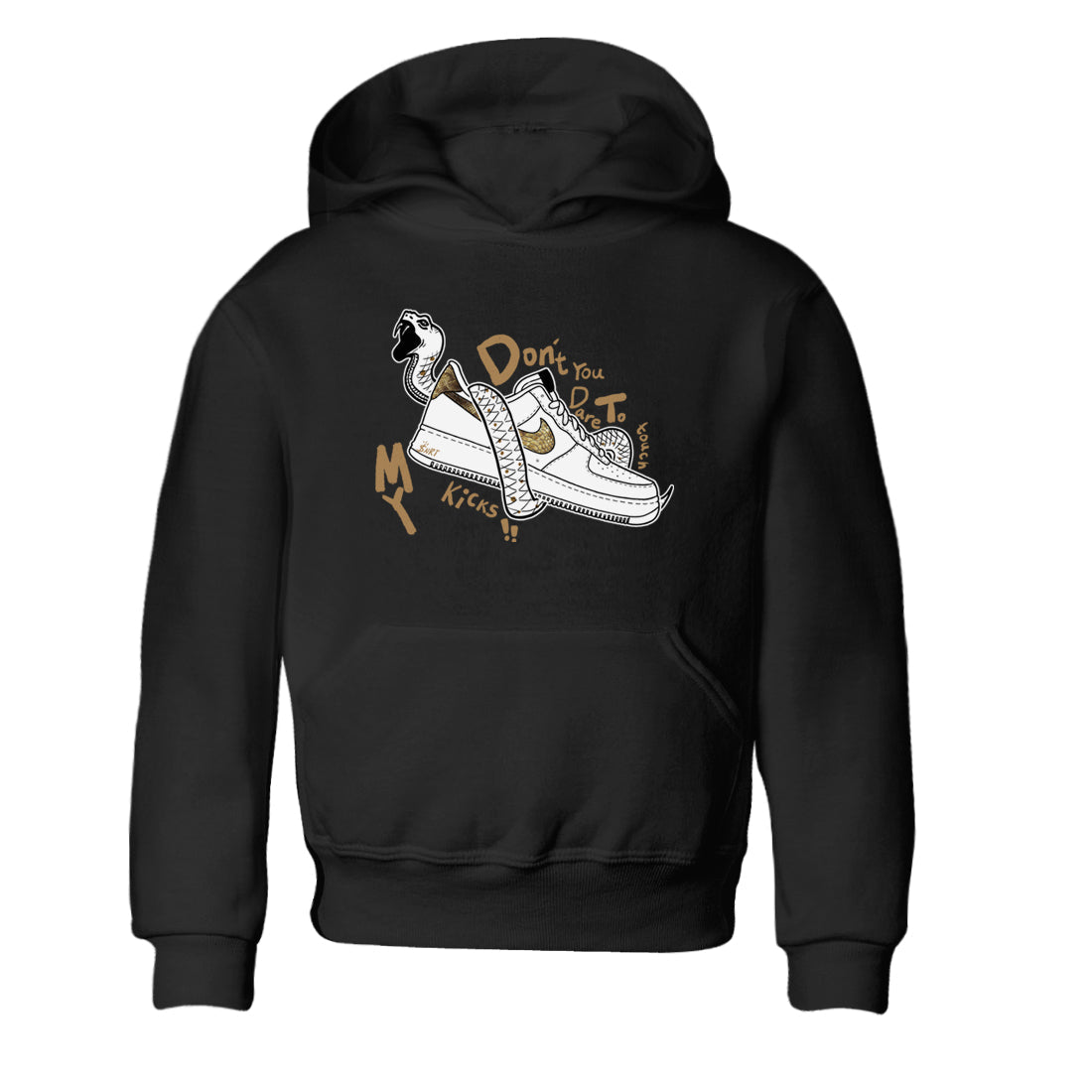 Air Force 1 Ivory Snake shirt to match jordans Don't Touch My Kicks sneaker tees Air Force 1 Ivory Snake Drip Gear Zone baby toddler Black 2 cotton Shirt