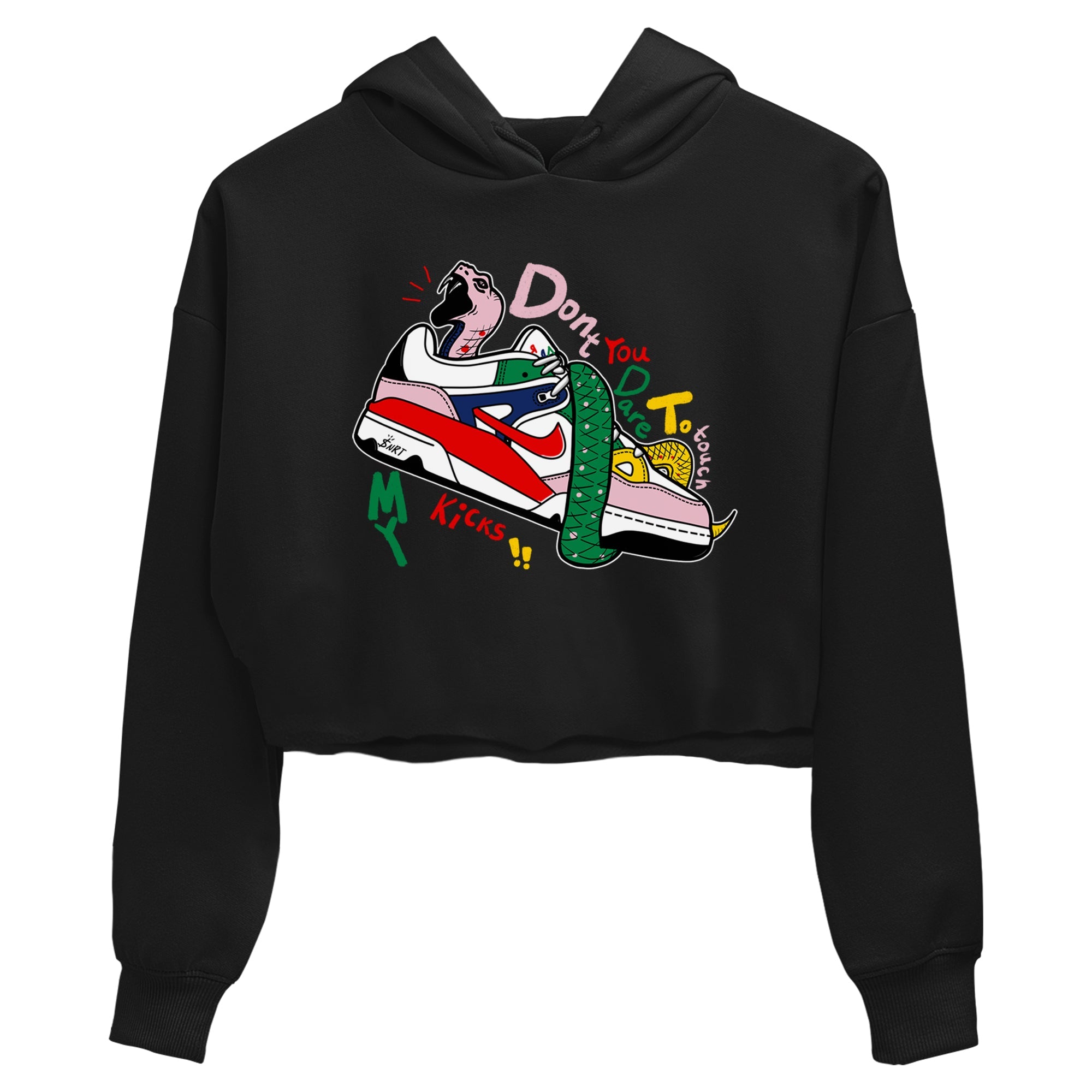 AF 3 Nigo shirtsto match jordans Don't Touch My Kicks sneaker match tees Air Force 3 Low x Nigo Blue Void and Tour Yellow match shoes to clothes Drip Gear Zone unisex cotton Black 2 crop tee