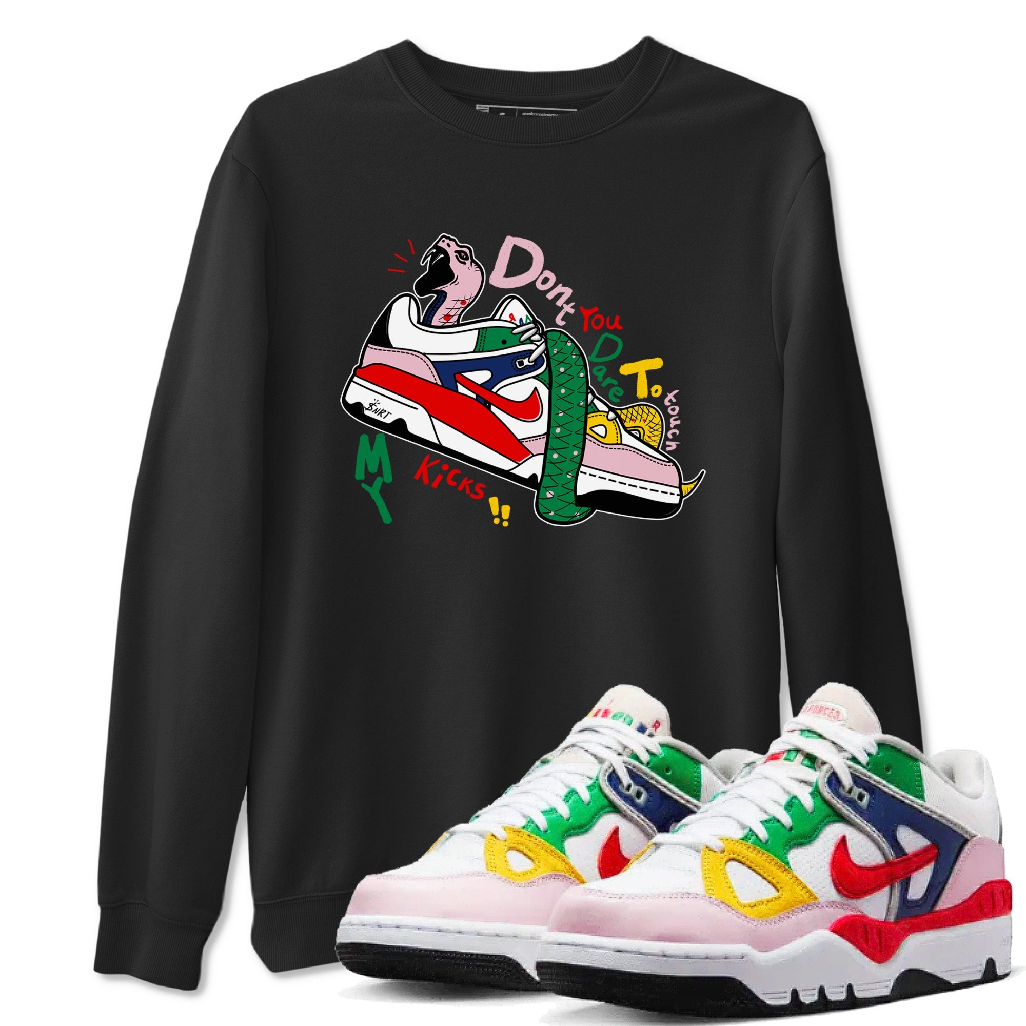 AF 3 Nigo shirtsto match jordans Don't Touch My Kicks sneaker match tees Air Force 3 Low x Nigo Blue Void and Tour Yellow match shoes to clothes Drip Gear Zone unisex cotton Black 1 shirts