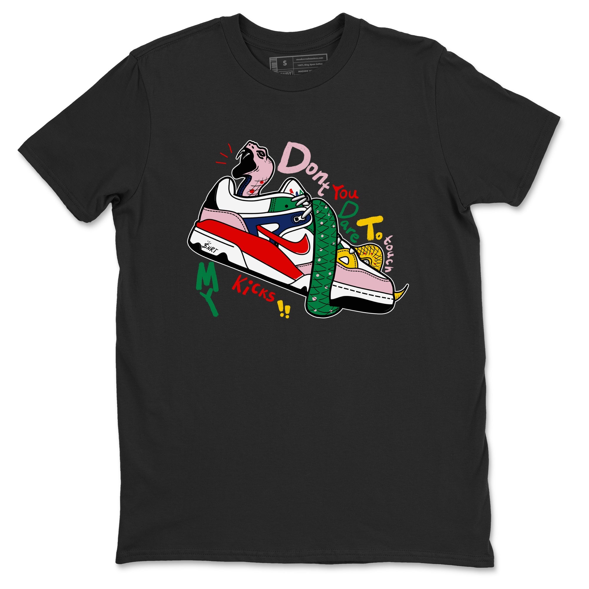 AF 3 Nigo shirtsto match jordans Don't Touch My Kicks sneaker match tees Air Force 3 Low x Nigo Blue Void and Tour Yellow match shoes to clothes Drip Gear Zone unisex cotton Black 2 shirts