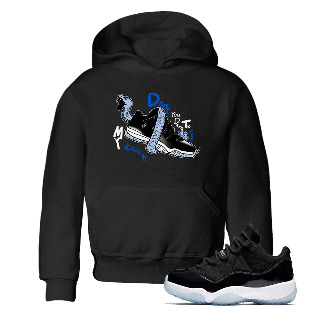 AJ11 Space shirt to match jordans Don't Touch My Kicks sneaker tees Air Jordan 11 Space Drip Gear Zone baby toddler Black 1 cotton Shirt