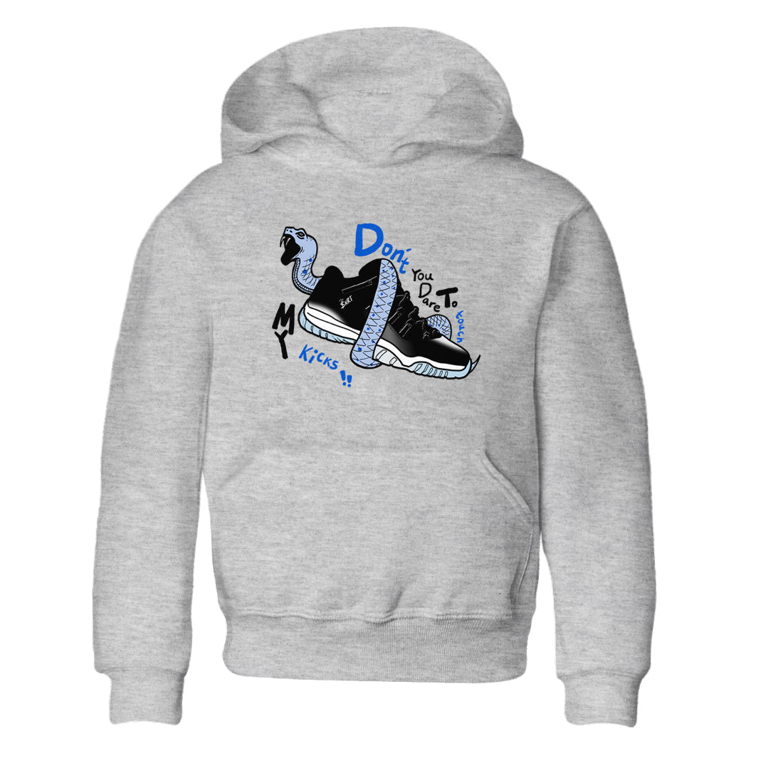AJ11 Space shirt to match jordans Don't Touch My Kicks sneaker tees Air Jordan 11 Space Drip Gear Zone baby toddler Heather Grey 2 cotton Shirt