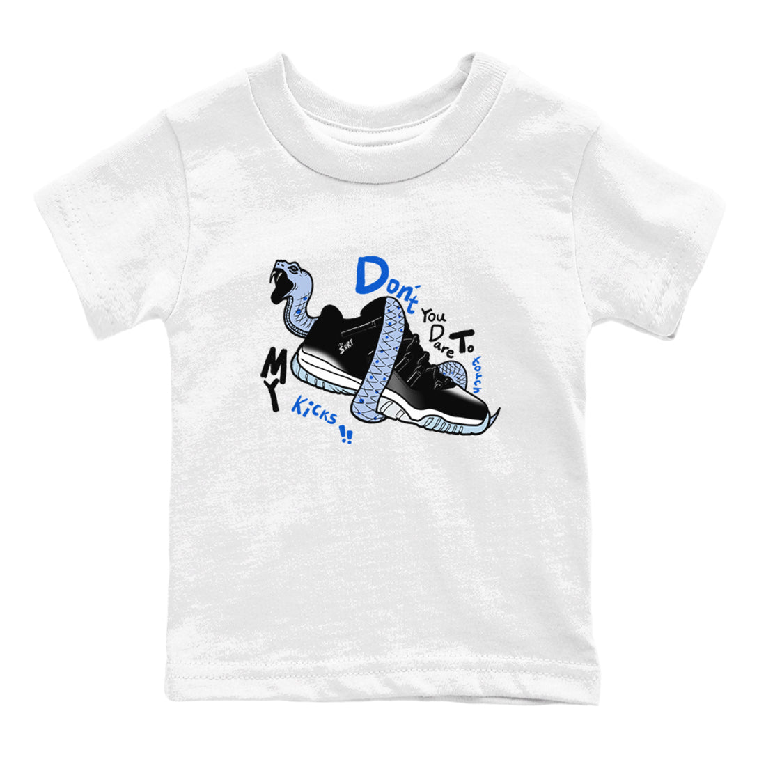 AJ11 Space shirt to match jordans Don't Touch My Kicks sneaker tees Air Jordan 11 Space Drip Gear Zone baby toddler White 2 cotton Shirt