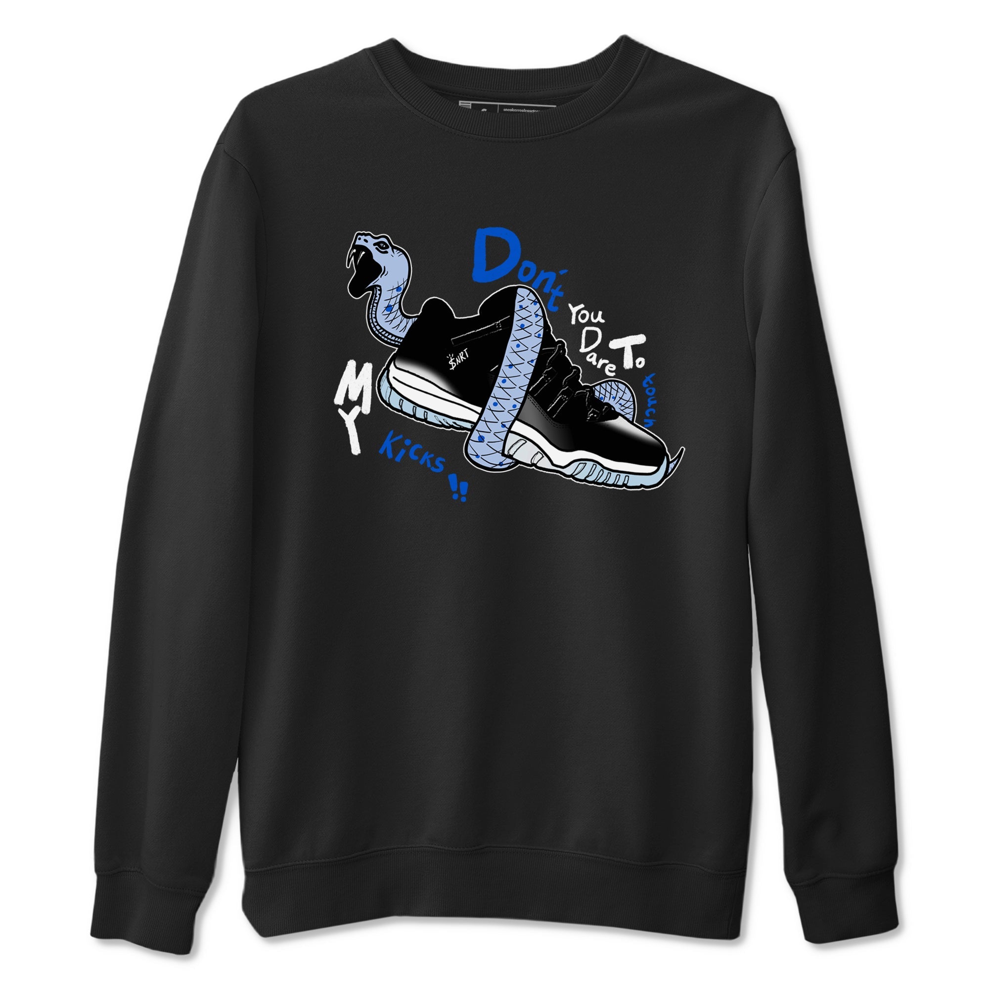 AJ11 Space shirt to match jordans Don't Touch My Kicks sneaker tees Air Jordan 11 Space Drip Gear Zone unisex cotton Black 2 crew neck shirt