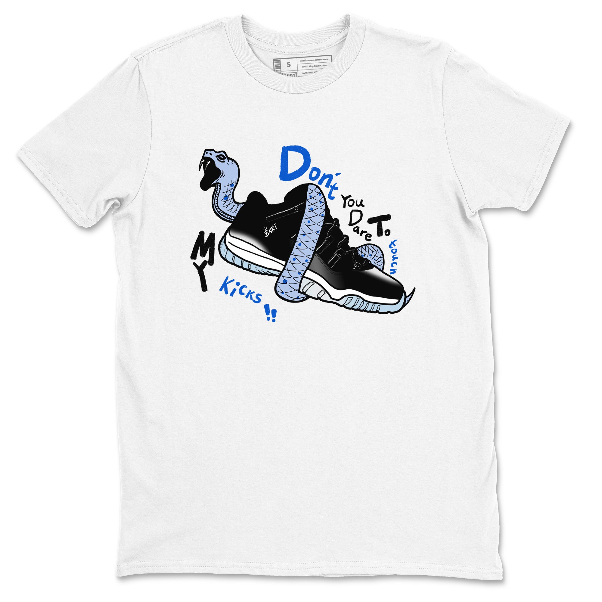 AJ11 Space shirt to match jordans Don't Touch My Kicks sneaker tees Air Jordan 11 Space Drip Gear Zone unisex cotton White 2 crew neck shirt