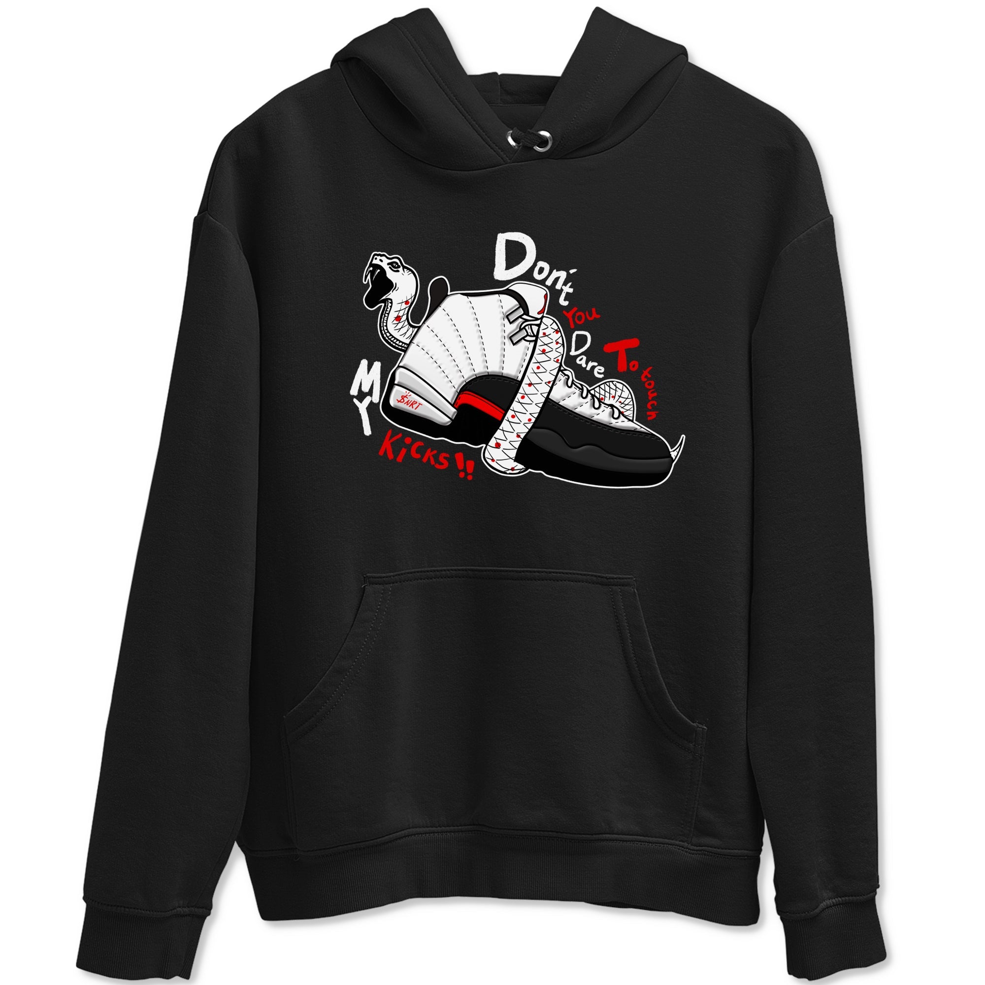Air Jordan 12 Red Taxi shirts to match jordans Don't Touch My Kicks sneaker match tees 12s Red Taxi Drip Gear Zone unisex cotton Black 2 crew neck shirt