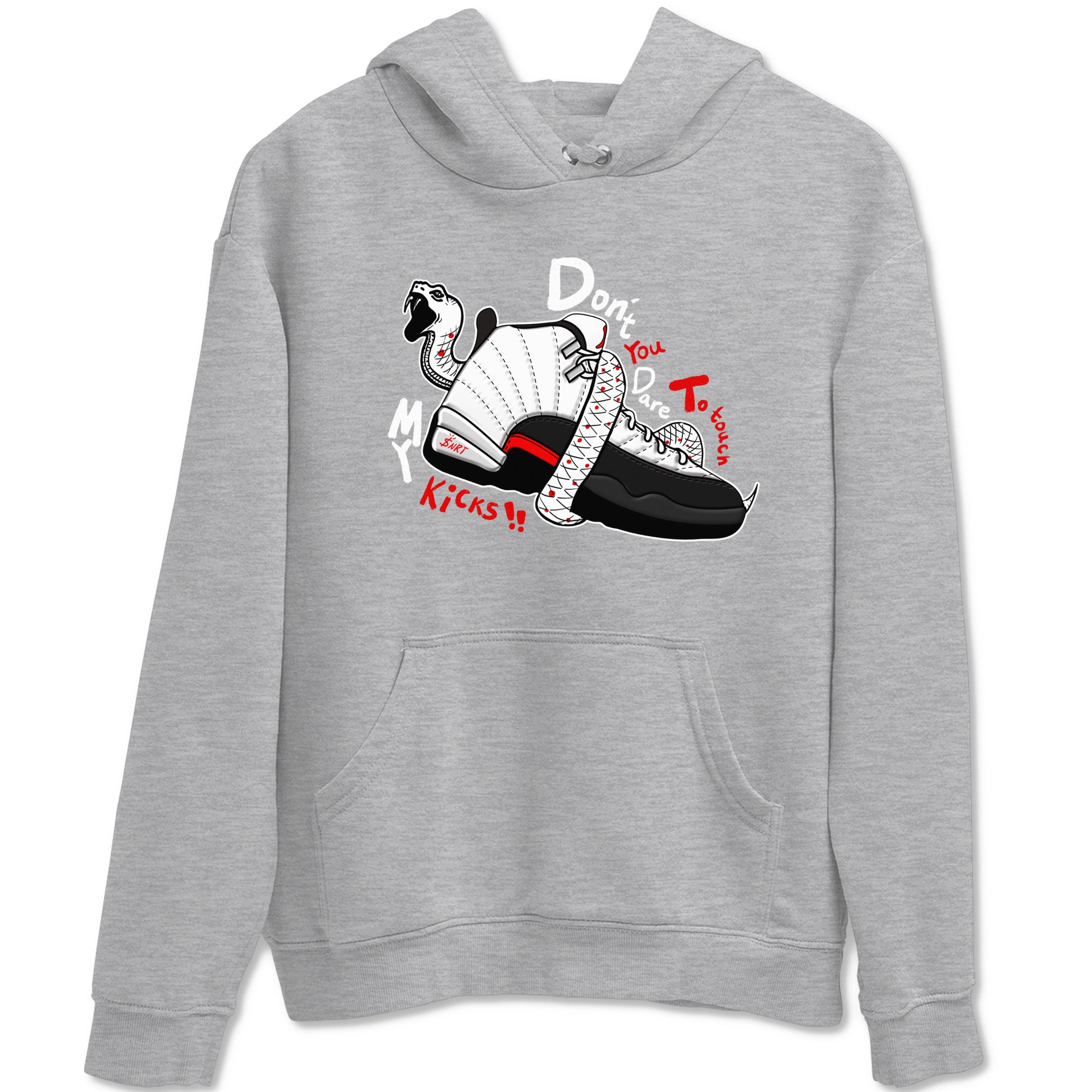 Air Jordan 12 Red Taxi shirts to match jordans Don't Touch My Kicks sneaker match tees 12s Red Taxi Drip Gear Zone unisex cotton Heather Grey 2 crew neck shirt
