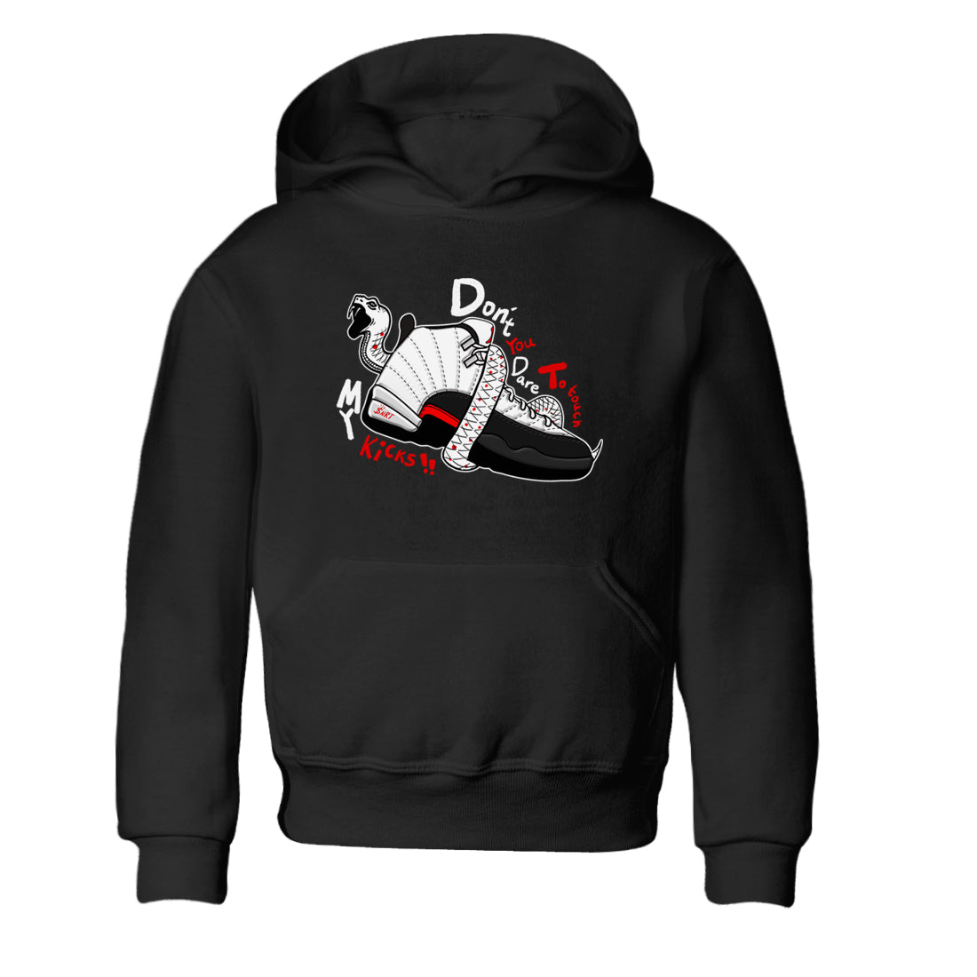 Air Jordan 12 Red Taxi shirts to match jordans Don't Touch My Kicks sneaker match tees 12s Red Taxi Drip Gear Zone baby toddler Black 2 cotton Shirt