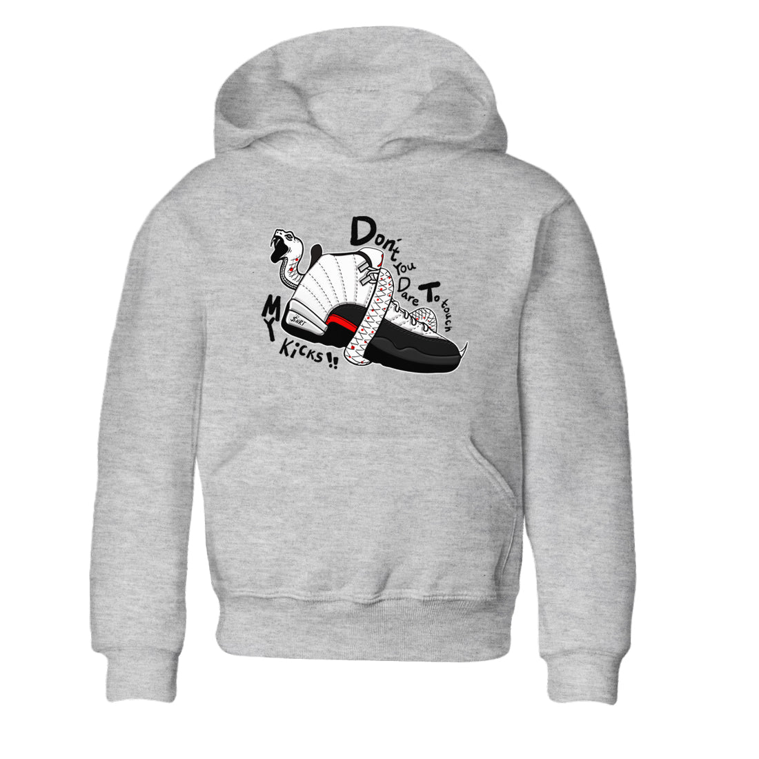 Air Jordan 12 Red Taxi shirts to match jordans Don't Touch My Kicks sneaker match tees 12s Red Taxi Drip Gear Zone baby toddler Heather Grey 2 cotton Shirt