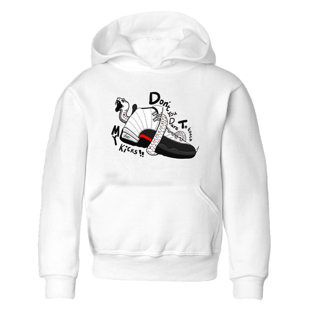 Air Jordan 12 Red Taxi shirts to match jordans Don't Touch My Kicks sneaker match tees 12s Red Taxi Drip Gear Zone baby toddler White 2 cotton Shirt