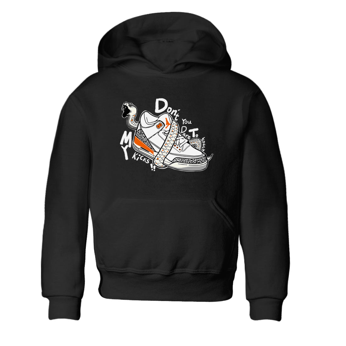 3s Georgia Peach shirt to match jordans Don't Touch My Kicks sneaker tees Air Jordan 3 Georgia Peach Drip Gear Zone baby toddler Black 2 cotton Shirt
