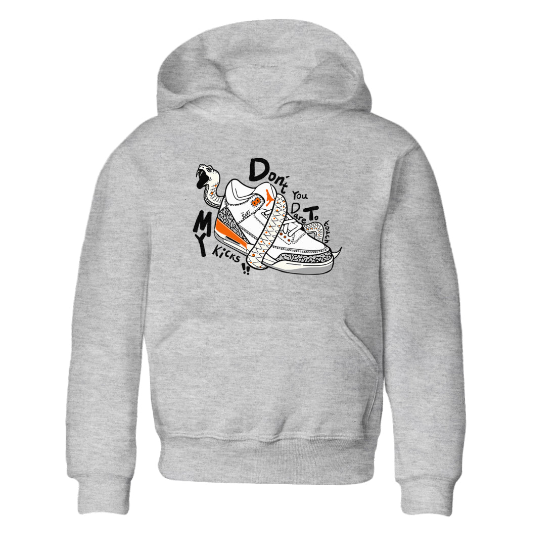 3s Georgia Peach shirt to match jordans Don't Touch My Kicks sneaker tees Air Jordan 3 Georgia Peach Drip Gear Zone baby toddler Heather Grey 2 cotton Shirt
