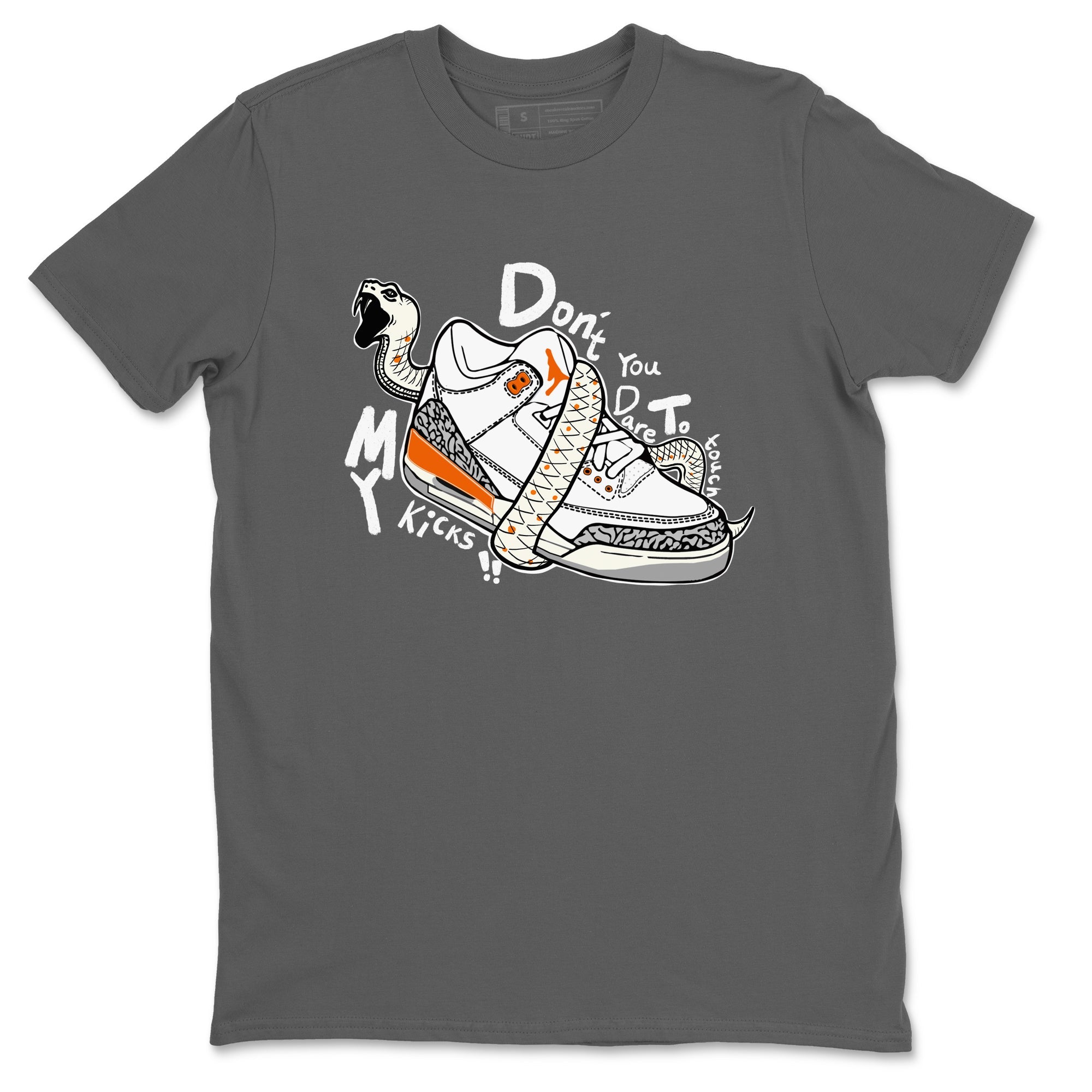 3s Georgia Peach shirt to match jordans Don't Touch My Kicks sneaker tees Air Jordan 3 Georgia Peach Drip Gear Zone unisex cotton Cool Grey 2 crew neck shirt