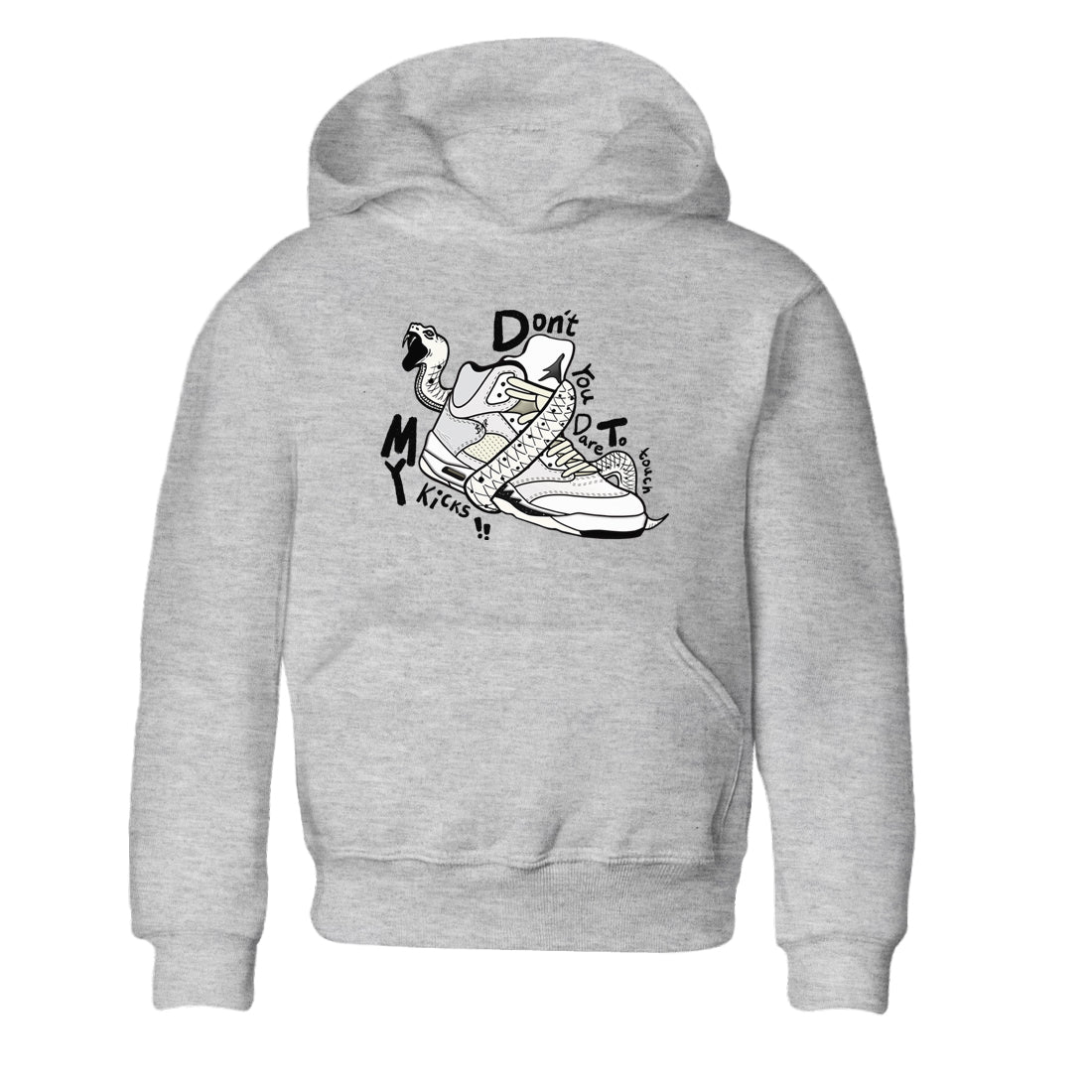 AJ5 Sail shirt to match jordans Don't Touch My Kicks sneaker tees Air Jordan 5 SE Sail Drip Gear Zone baby toddler Heather Grey 2 cotton Shirt