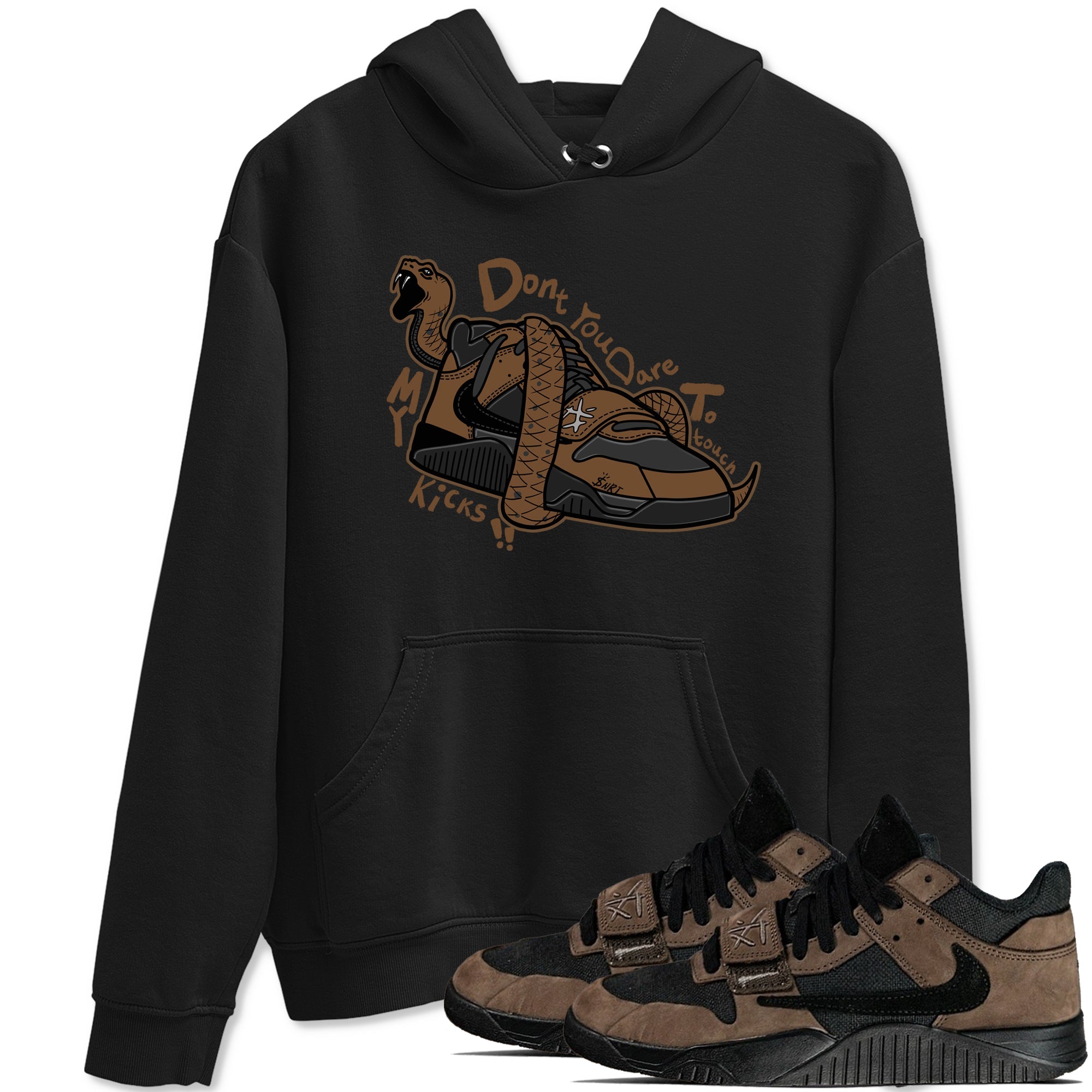 Jordan Jumpman Jack TR Travis Scott Dark Mocha shirts to match jordans Don't Touch My Kicks sneaker match tees Jordan Jumpman Jack Travis Scott Dark Mocha match shoes to clothes Drip Gear Zone unisex cotton Black 1 shirts