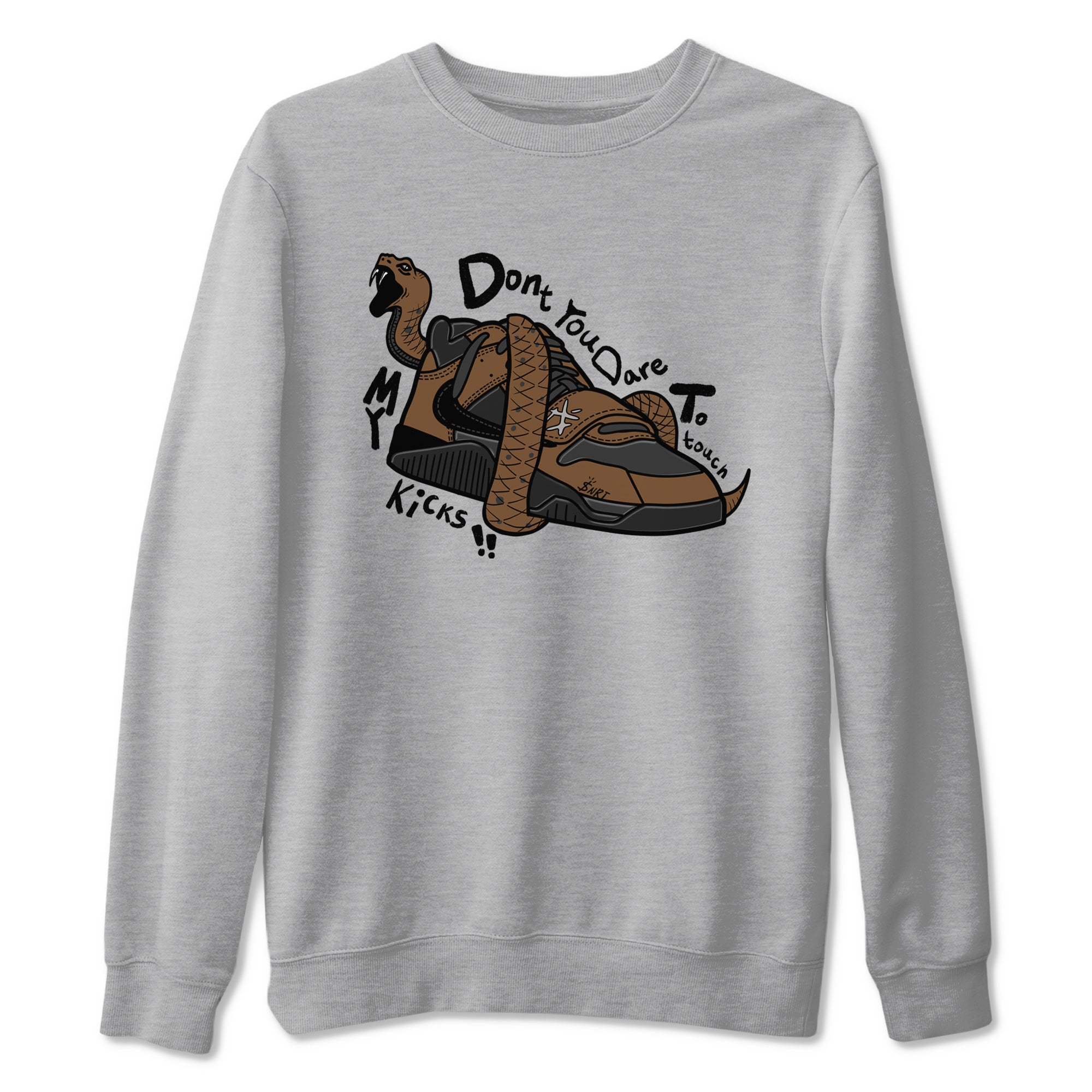 Jordan Jumpman Jack TR Travis Scott Dark Mocha shirts to match jordans Don't Touch My Kicks sneaker match tees Jordan Jumpman Jack Travis Scott Dark Mocha match shoes to clothes Drip Gear Zone unisex cotton Heather Grey 2 shirts