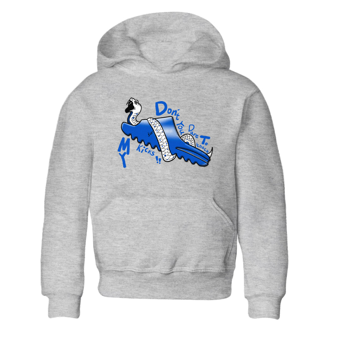 Yeezy Slide Azure shirts to match jordans Don't Touch My Kicks sneaker match tees Yeezy Slide Azure Drip Gear Zone streetwear brand Baby and Youth Heather Grey 2 cotton tee