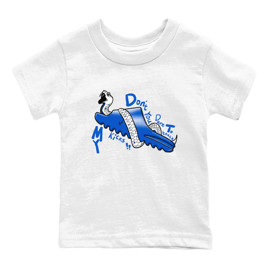 Yeezy Slide Azure shirts to match jordans Don't Touch My Kicks sneaker match tees Yeezy Slide Azure Drip Gear Zone streetwear brand Baby and Youth White 2 cotton tee