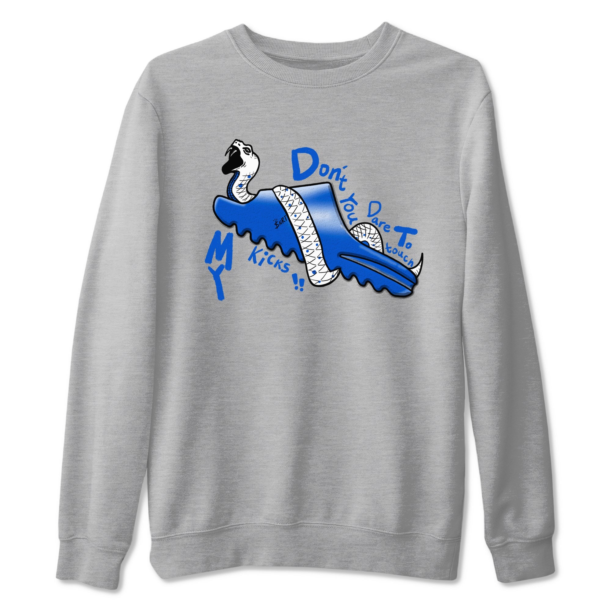 Yeezy Slide Azure shirts to match jordans Don't Touch My Kicks sneaker match tees Yeezy Slide Azure Drip Gear Zone streetwear brand Heather Grey 2 unisex cotton tee