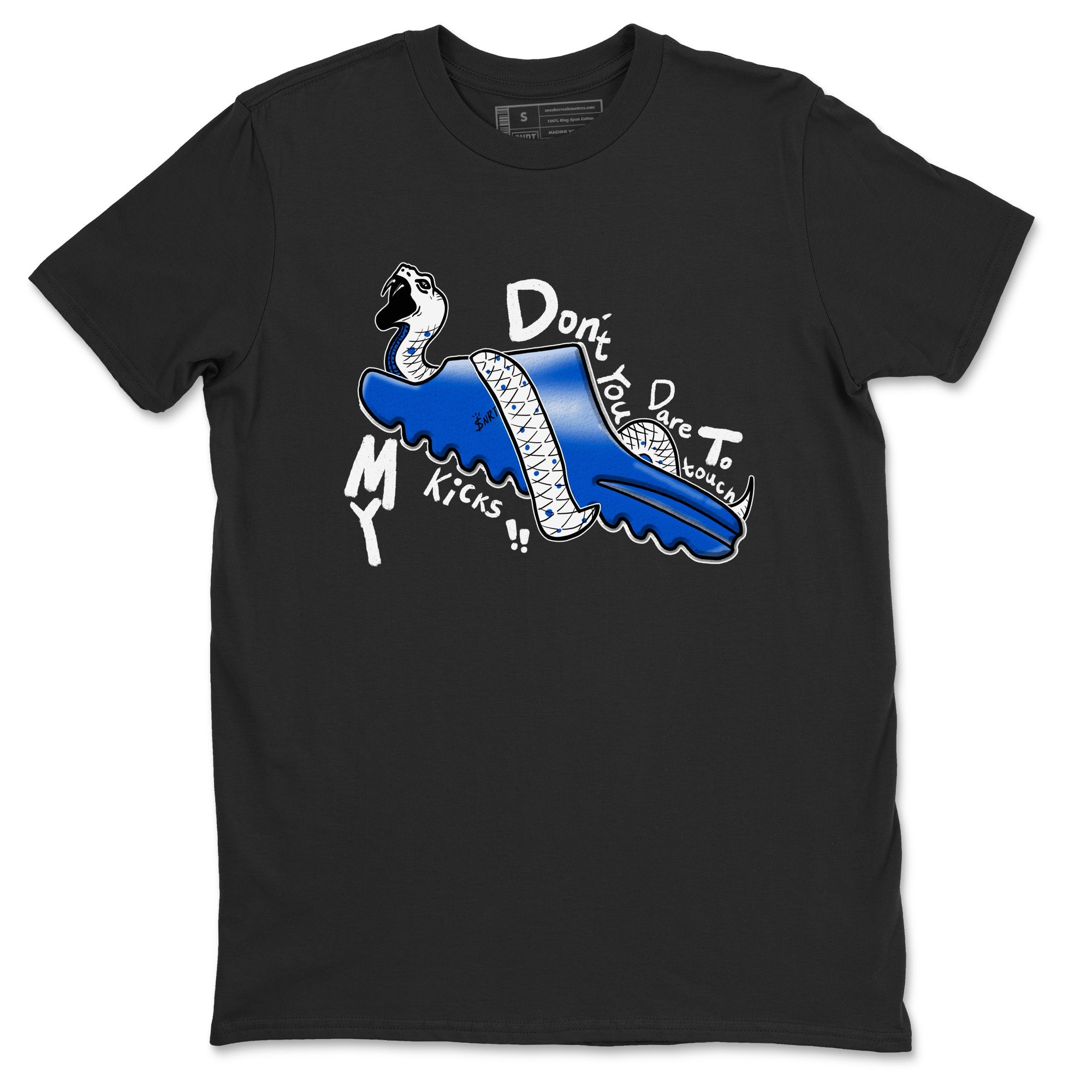 Yeezy Slide Azure shirts to match jordans Don't Touch My Kicks sneaker match tees Yeezy Slide Azure Drip Gear Zone streetwear brand Black 2 unisex cotton tee
