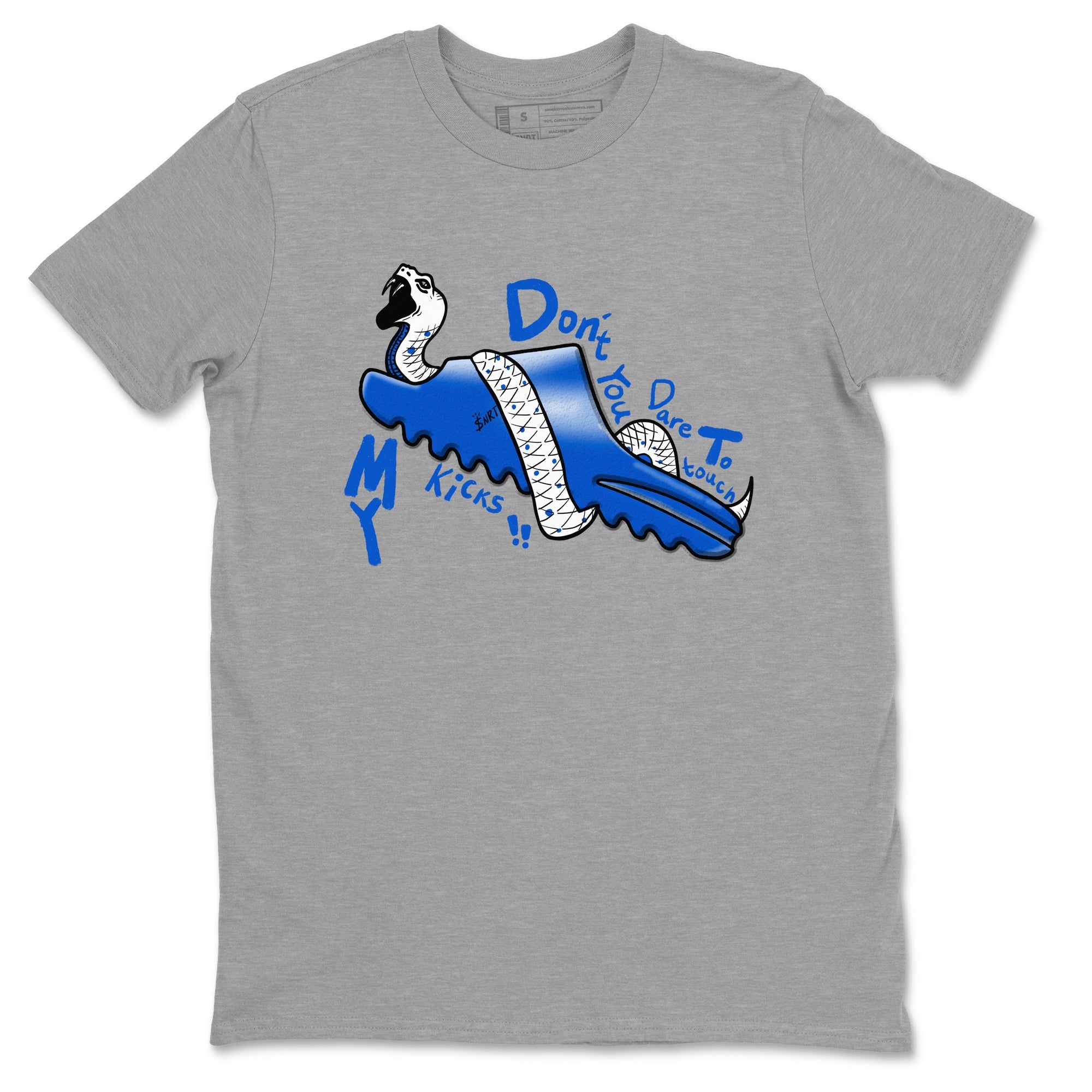 Yeezy Slide Azure shirts to match jordans Don't Touch My Kicks sneaker match tees Yeezy Slide Azure Drip Gear Zone streetwear brand Heather Grey 2 unisex cotton tee