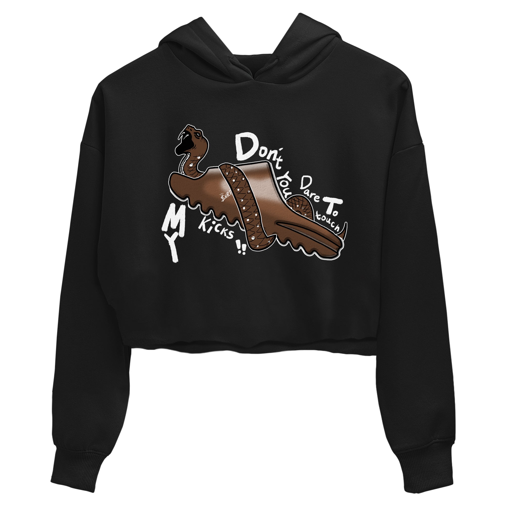 Yeezy Slide Flax shirts to match jordans Don't Touch My Kicks sneaker match tees Yeezy Slide Flax Drip Gear Zone streetwear brand Black 2 crop tee