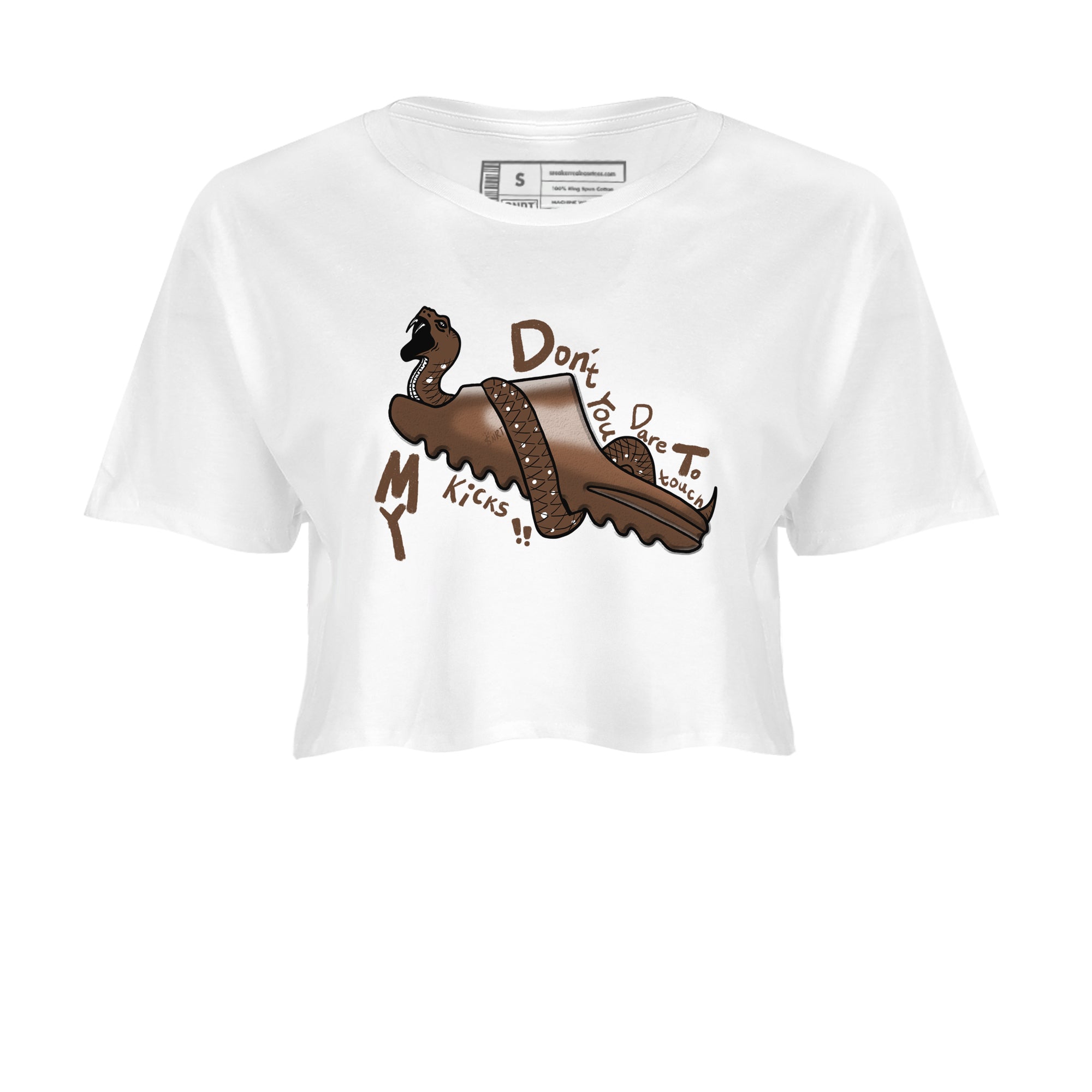 Yeezy Slide Flax shirts to match jordans Don't Touch My Kicks sneaker match tees Yeezy Slide Flax Drip Gear Zone streetwear brand White 2 crop tee