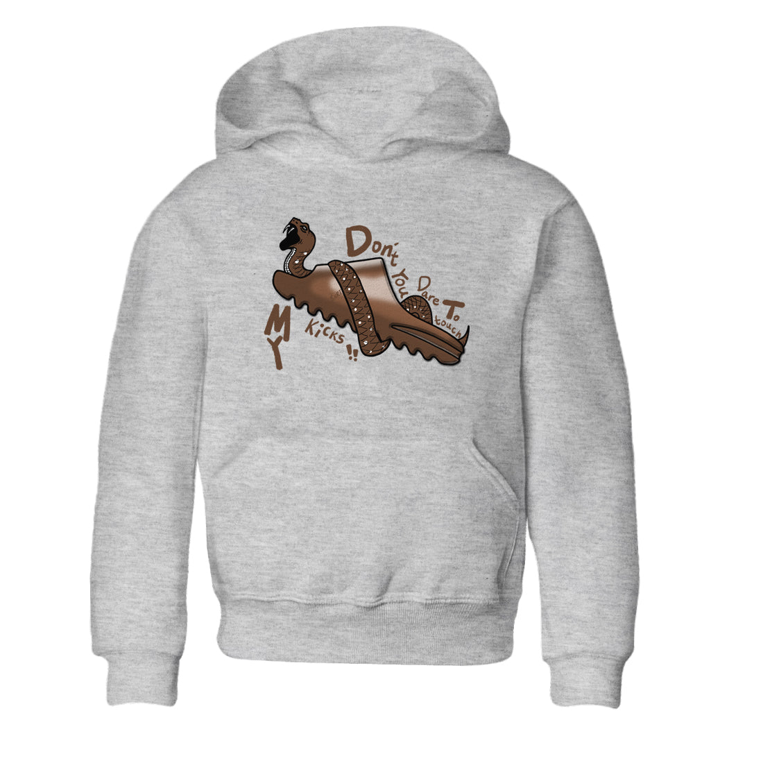 Yeezy Slide Flax shirts to match jordans Don't Touch My Kicks sneaker match tees Yeezy Slide Flax Drip Gear Zone streetwear brand Baby and Youth Heather Grey 2 cotton tee