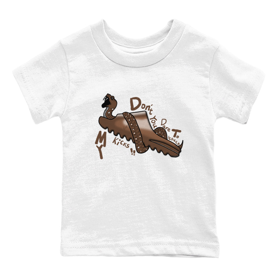 Yeezy Slide Flax shirts to match jordans Don't Touch My Kicks sneaker match tees Yeezy Slide Flax Drip Gear Zone streetwear brand Baby and Youth White 2 cotton tee
