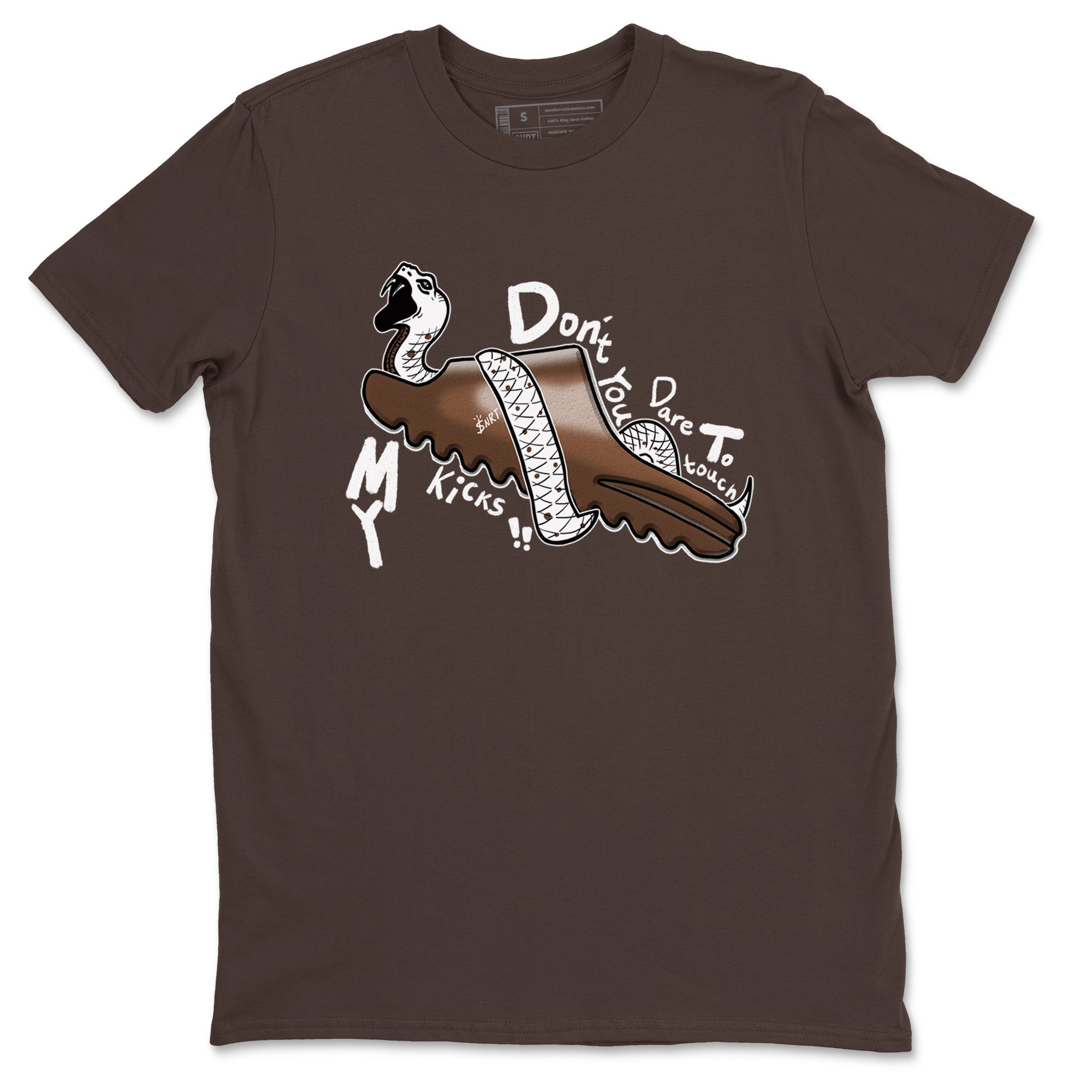 Yeezy Slide Flax shirts to match jordans Don't Touch My Kicks sneaker match tees Yeezy Slide Flax Drip Gear Zone streetwear brand Dark Chocolate 2 unisex cotton tee