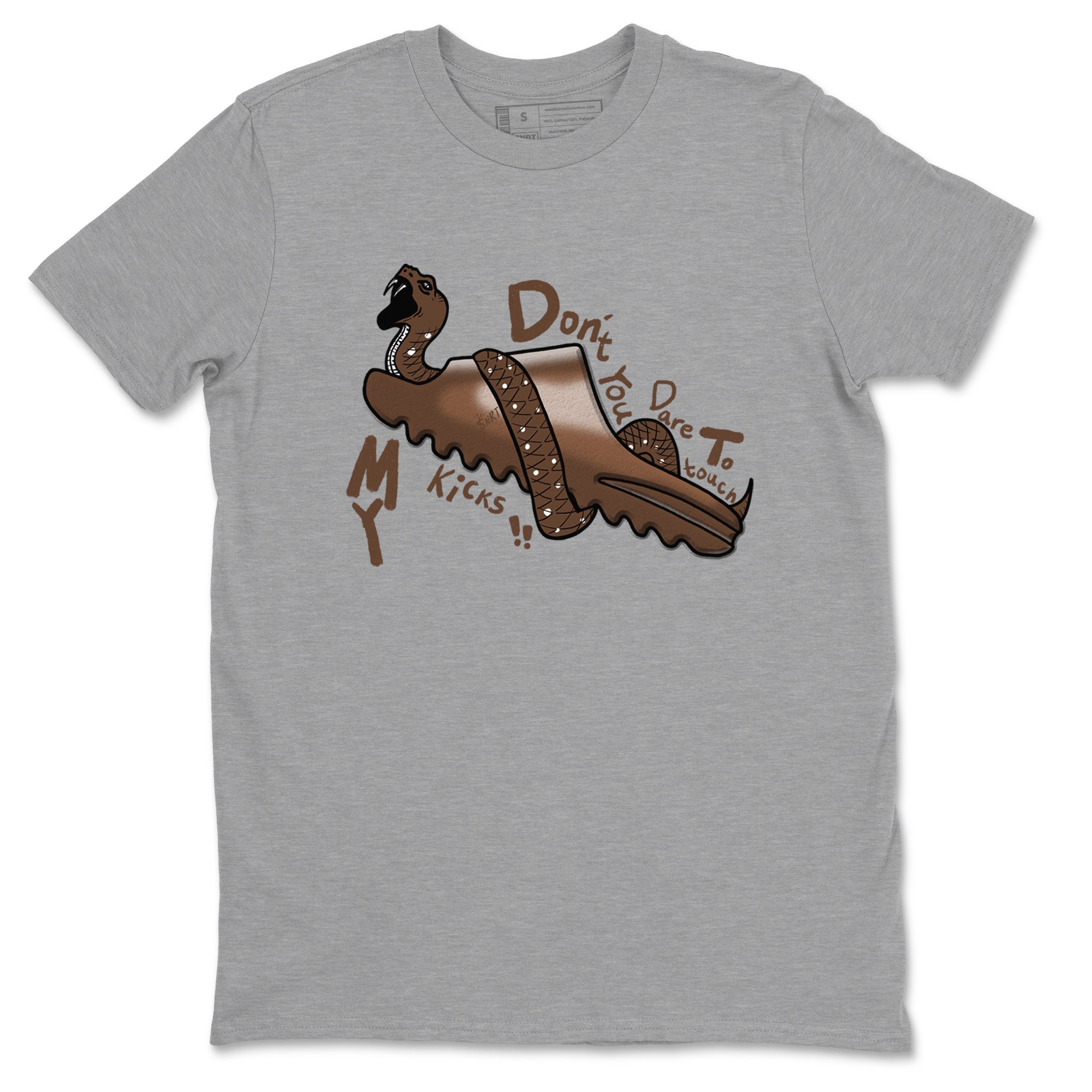 Yeezy Slide Flax shirts to match jordans Don't Touch My Kicks sneaker match tees Yeezy Slide Flax Drip Gear Zone streetwear brand Heather Grey 2 unisex cotton tee