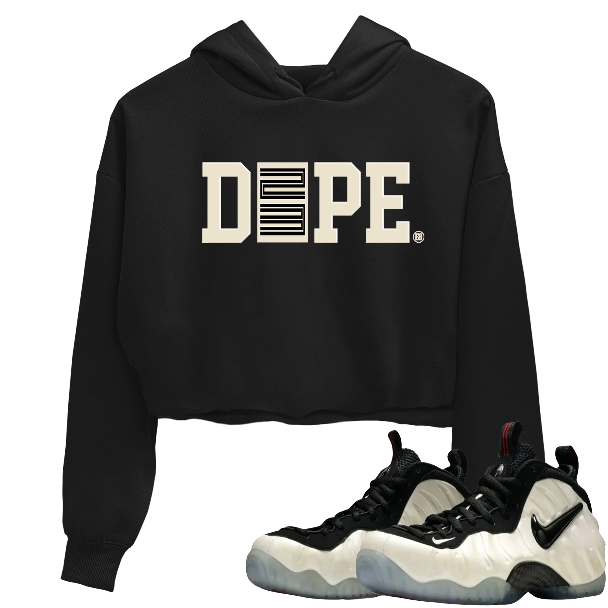 Sneaker Threads  Sneaker Tees To Match Air Foamposite One Pearl  Dope 23 Crop Tee Black 1. Perfect for Jordan releases 2025 colorways.