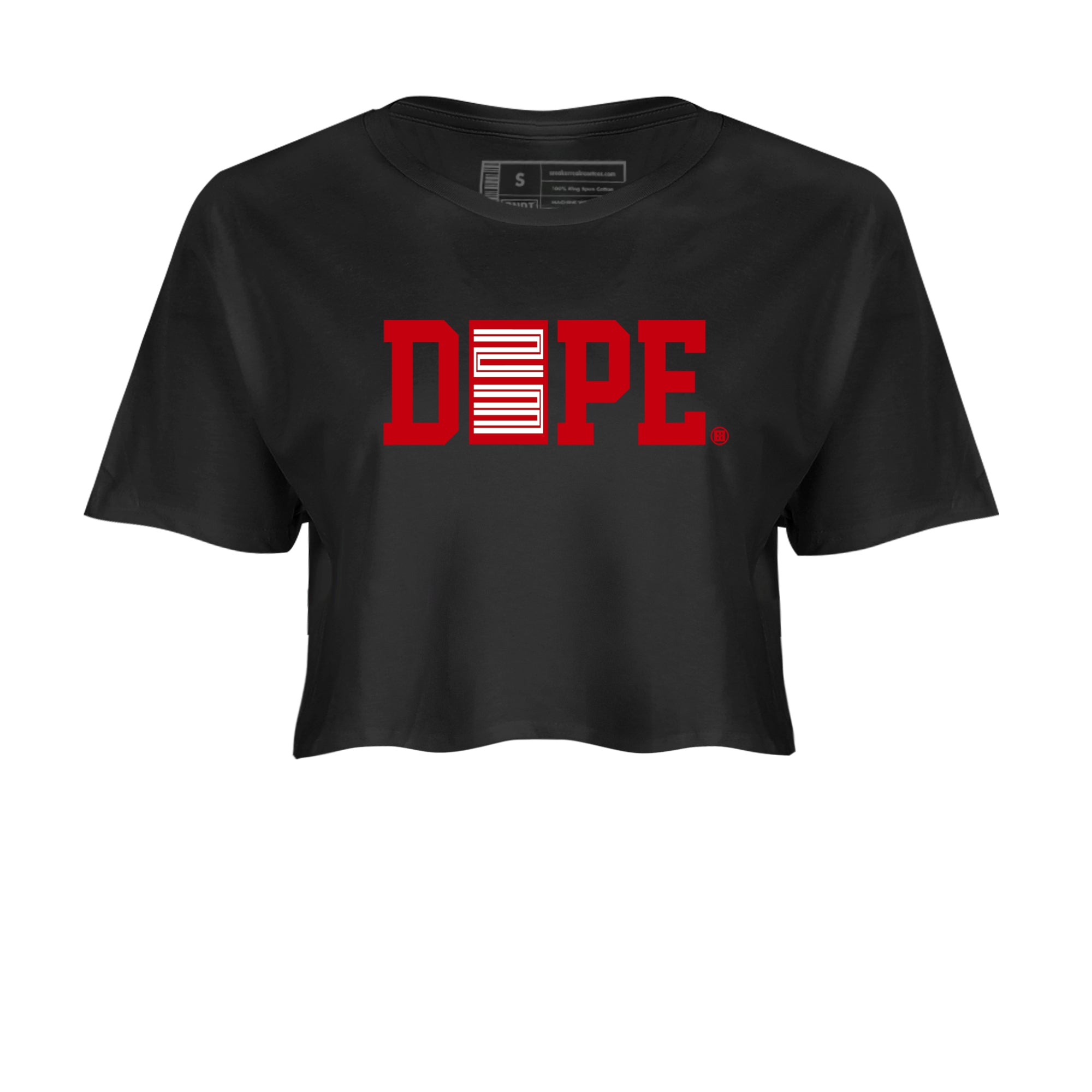 Sneaker match tees  Sneaker Tees To Match Air Jordan 5 Fire Red Shoes  Dope 23 Crop T-Shirt Black 2