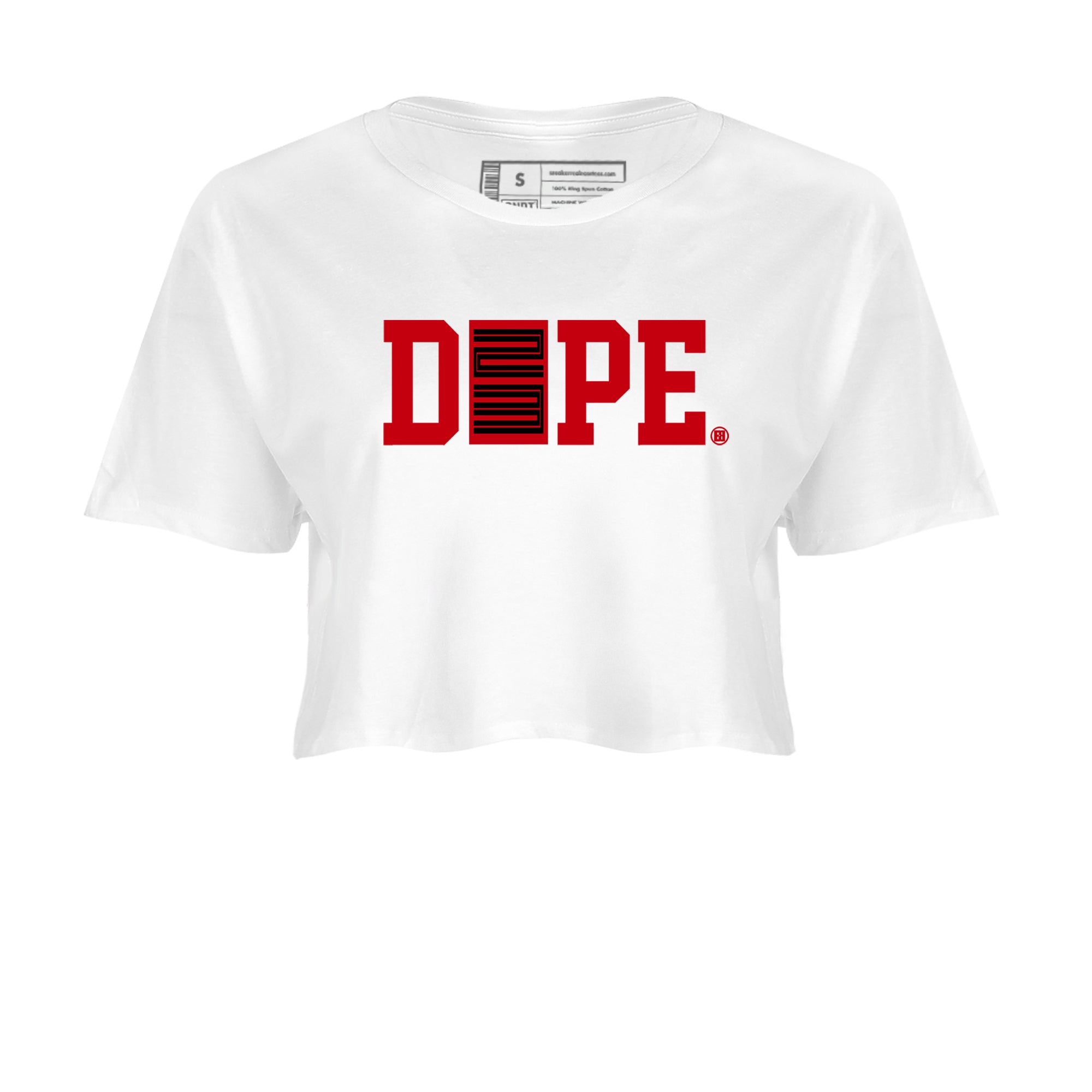 Sneaker match tees  Sneaker Tees To Match Air Jordan 5 Fire Red Shoes  Dope 23 Crop T-Shirt White 2