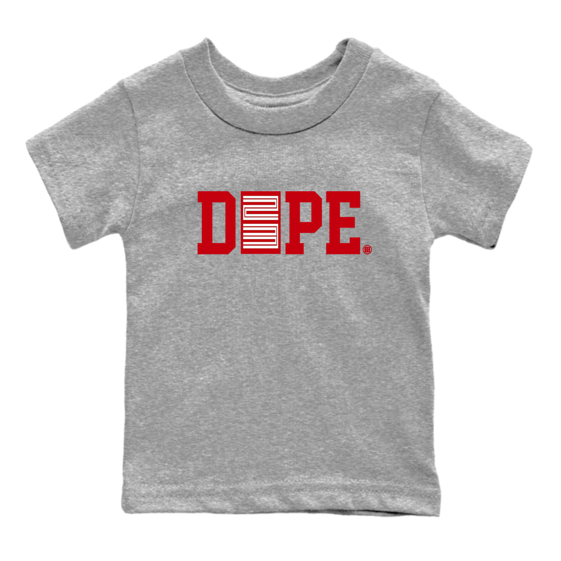 Sneaker match tees  Sneaker Tees To Match Air Jordan 5 Fire Red Shoes  Dope 23 Kids T-Shirt Heather Grey 2