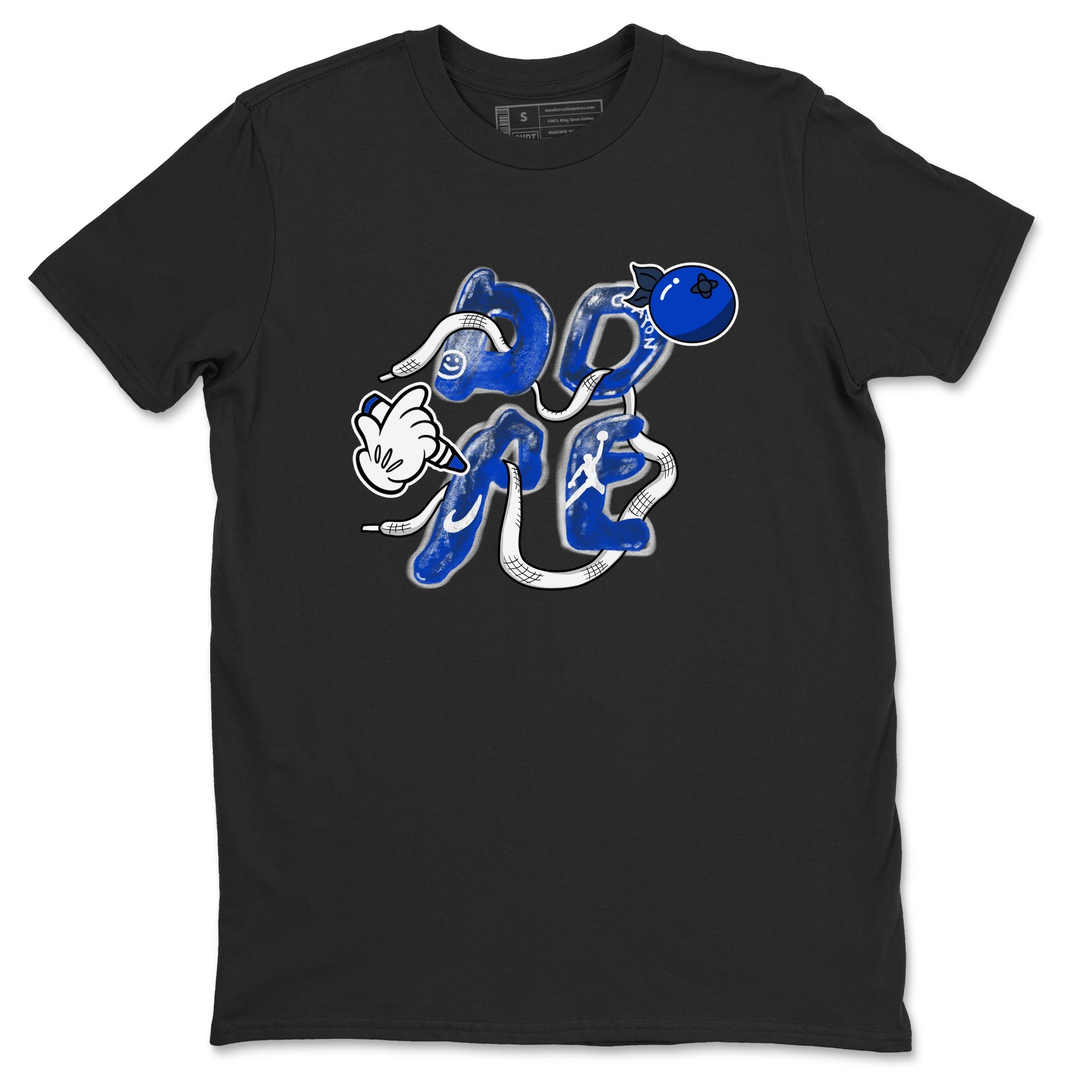 12s Blueberry shirts to match jordans Dope sneaker match tees Air Jordan 12 Blueberry Drip Gear Zone unisex cotton Black 2 crew neck shirts