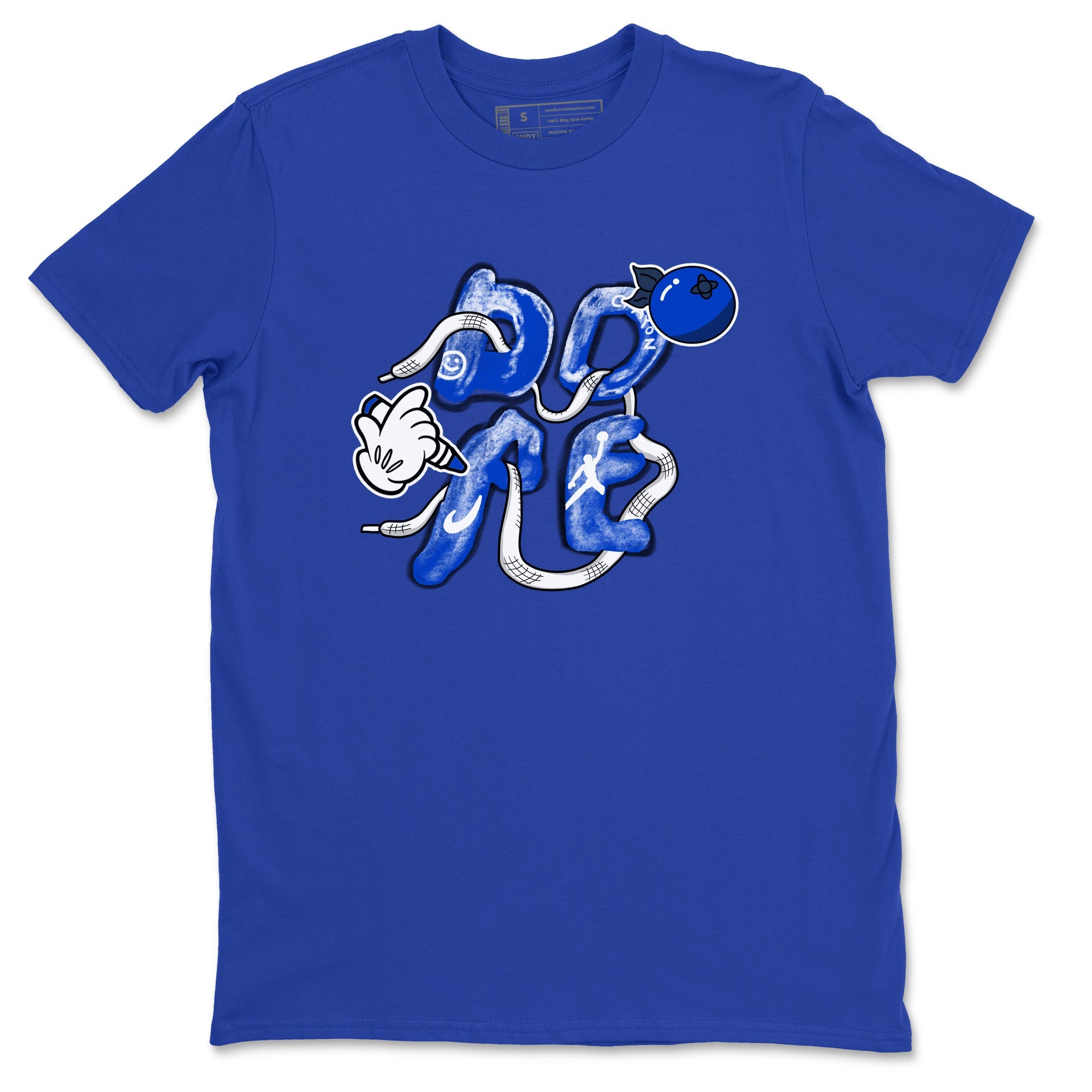 12s Blueberry shirts to match jordans Dope sneaker match tees Air Jordan 12 Blueberry Drip Gear Zone unisex cotton Royal Blue 2 crew neck shirts