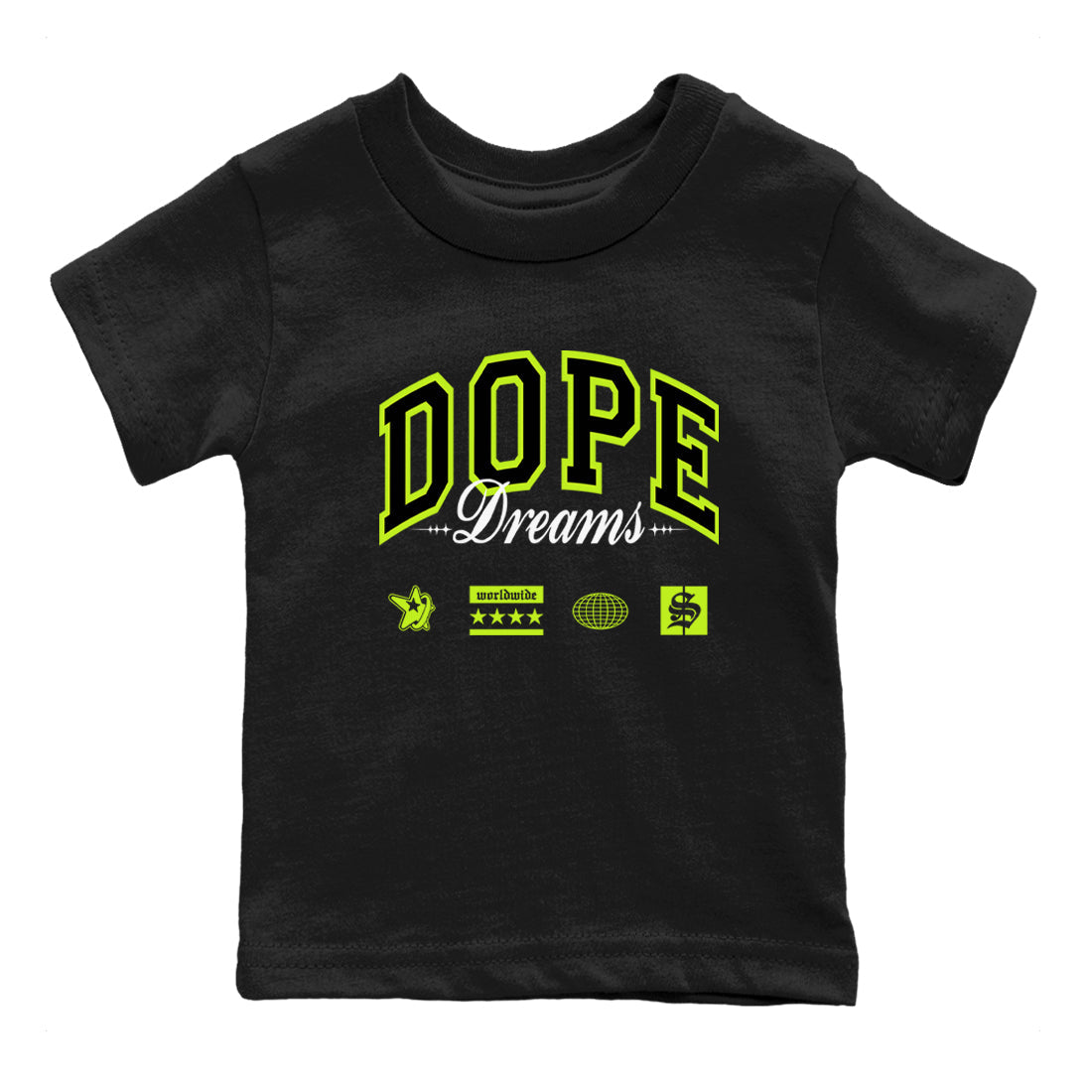 AF1 Volt shirts to match jordans Dope Dreams sneaker match tees Air Force 1 Volt match shoes to clothes Drip Gear Zone Youth Baby Black 2 tee