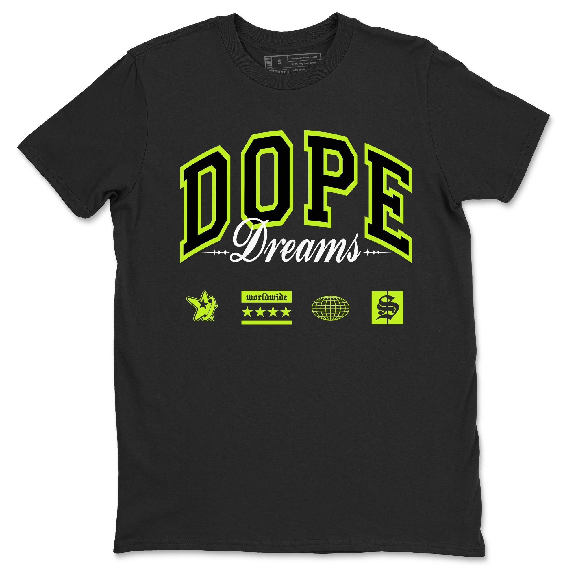 AF1 Volt shirts to match jordans Dope Dreams sneaker match tees Air Force 1 Volt match shoes to clothes Drip Gear Zone unisex cotton Black 2 shirts