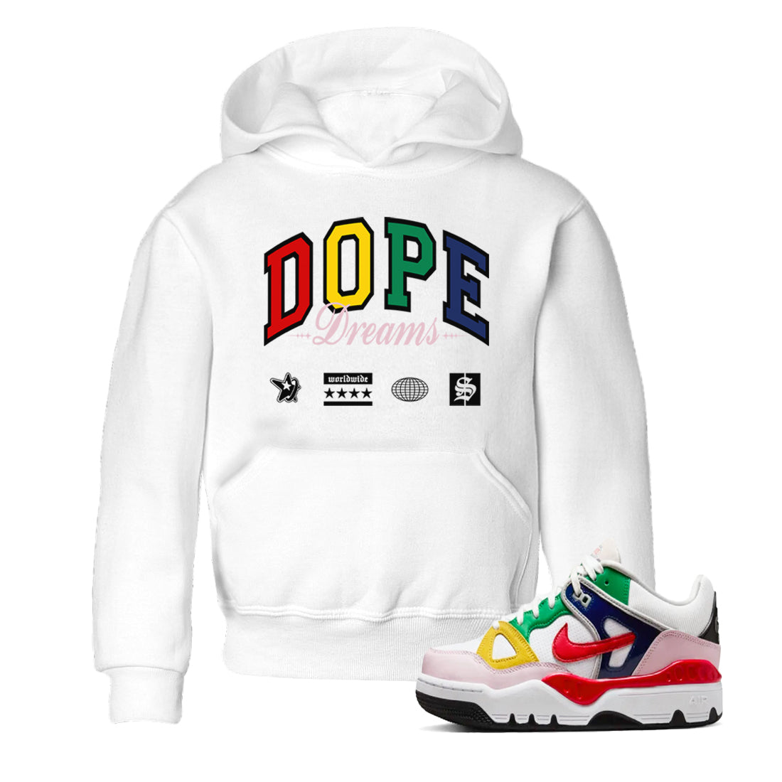 AF 3 Nigo shirtsto match jordans Dope Dreams sneaker match tees Air Force 3 Low x Nigo Blue Void and Tour Yellow match shoes to clothes Drip Gear Zone Youth Baby White 1 tee
