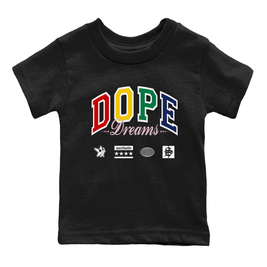 AF 3 Nigo shirtsto match jordans Dope Dreams sneaker match tees Air Force 3 Low x Nigo Blue Void and Tour Yellow match shoes to clothes Drip Gear Zone Youth Baby Black 2 tee