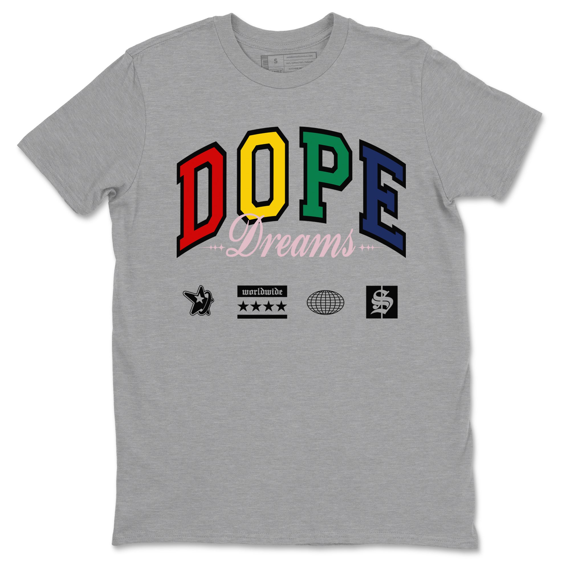 AF 3 Nigo shirtsto match jordans Dope Dreams sneaker match tees Air Force 3 Low x Nigo Blue Void and Tour Yellow match shoes to clothes Drip Gear Zone unisex cotton Heather Grey 2 shirts