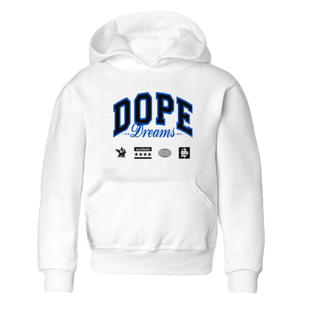 1s Game Royal shirts to match jordans Dope Dreams sneaker match tees Air Jordan 1 Game Royal Drip Gear Zone Youth Baby White 2 crew neck shirts