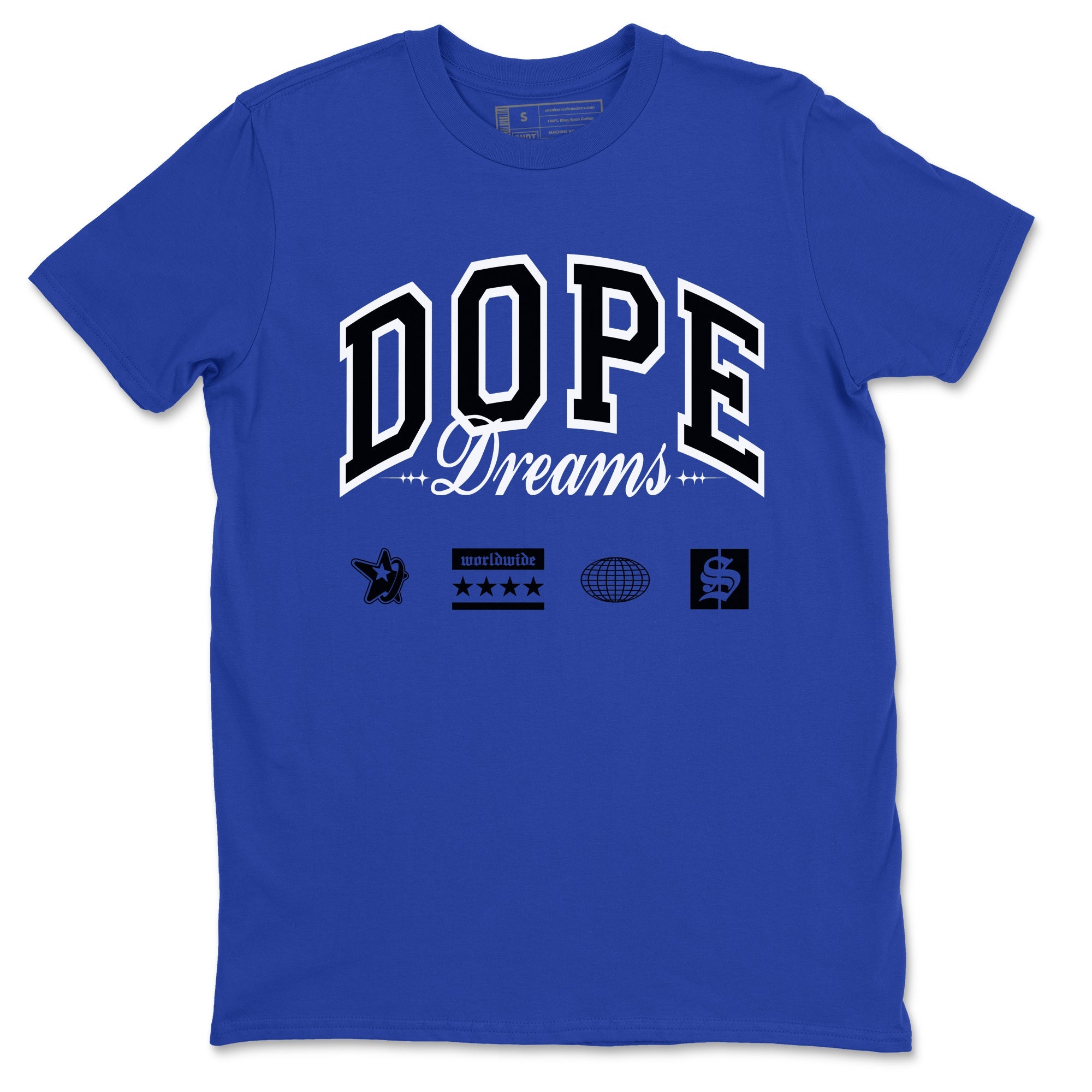 1s Game Royal shirts to match jordans Dope Dreams sneaker match tees Air Jordan 1 Game Royal Drip Gear Zone unisex cotton Royal Blue 2 crew neck shirts
