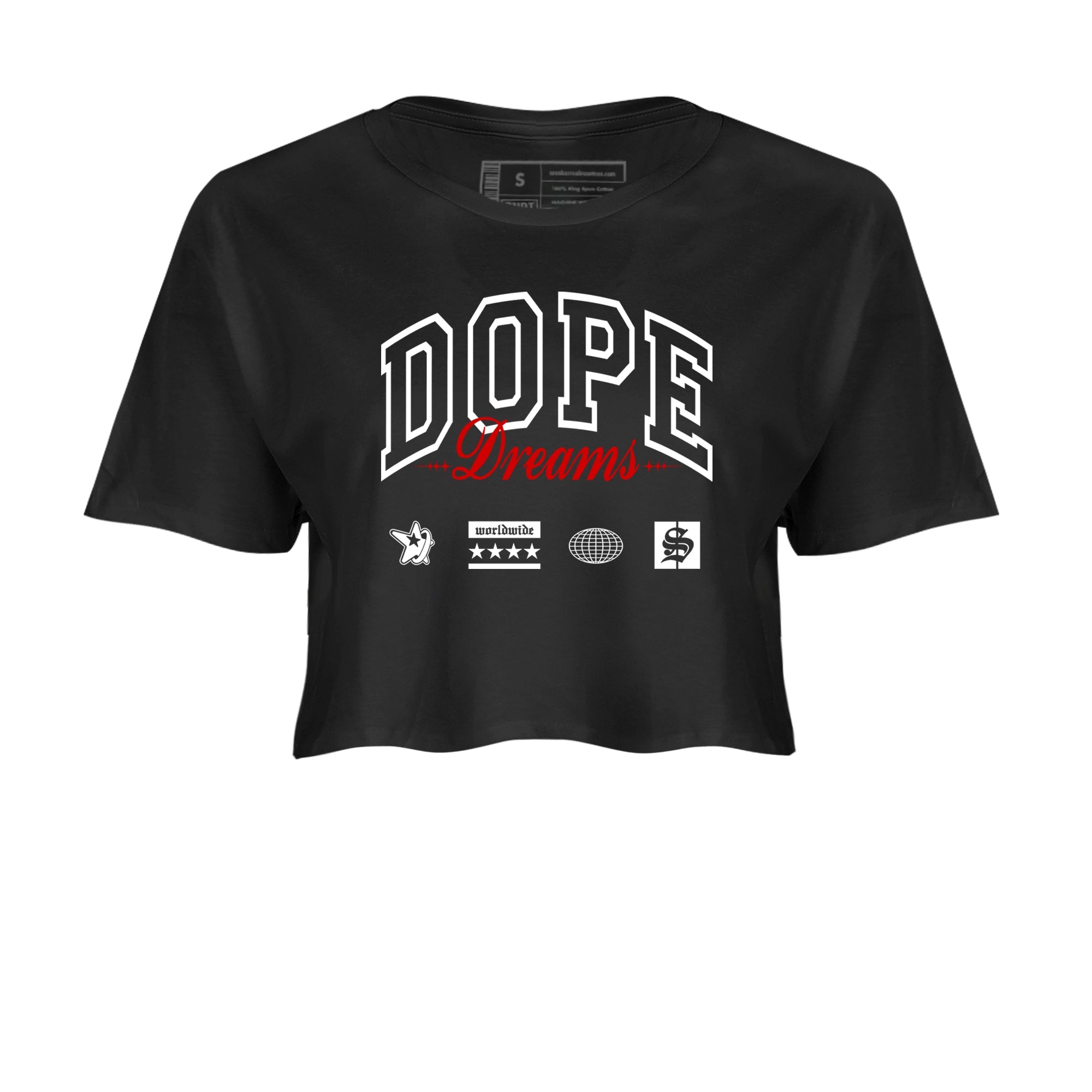 Air Jordan 14 Black Toe t shirts to match sneakers Dope Dreams sneaker match tees 14s Black Toe sneaker match tee Drip Gear Zone unisex cotton Black 2 crop tee