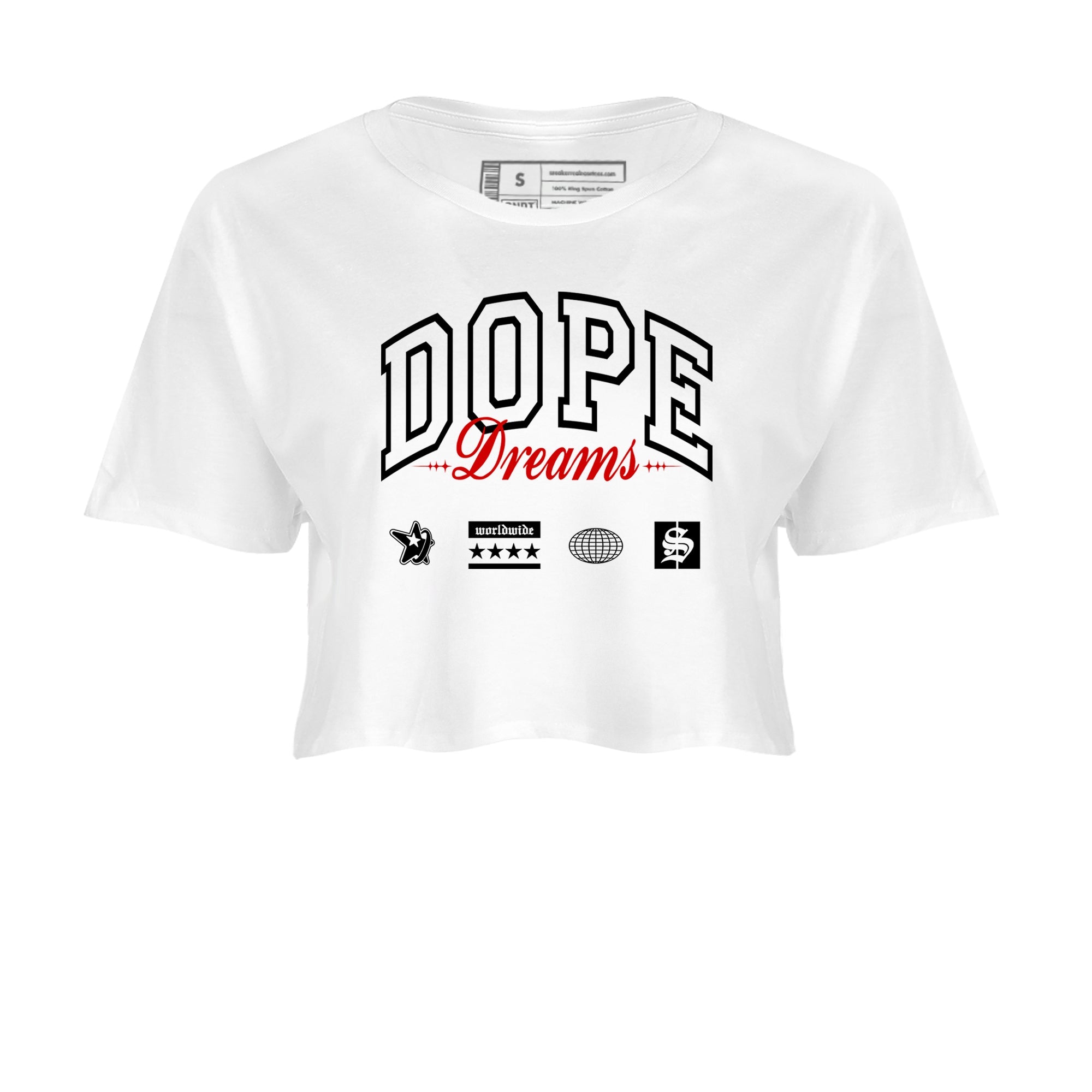 Air Jordan 14 Black Toe t shirts to match sneakers Dope Dreams sneaker match tees 14s Black Toe sneaker match tee Drip Gear Zone unisex cotton White 2 crop tee