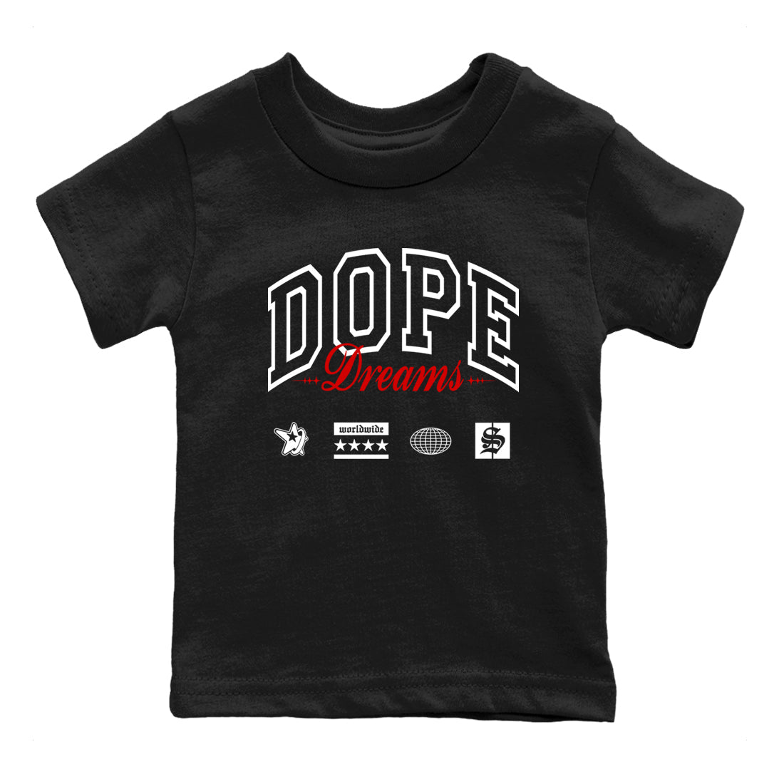 Air Jordan 14 Black Toe t shirts to match sneakers Dope Dreams sneaker match tees 14s Black Toe sneaker match tee Drip Gear Zone Youth Baby Black 2 tee
